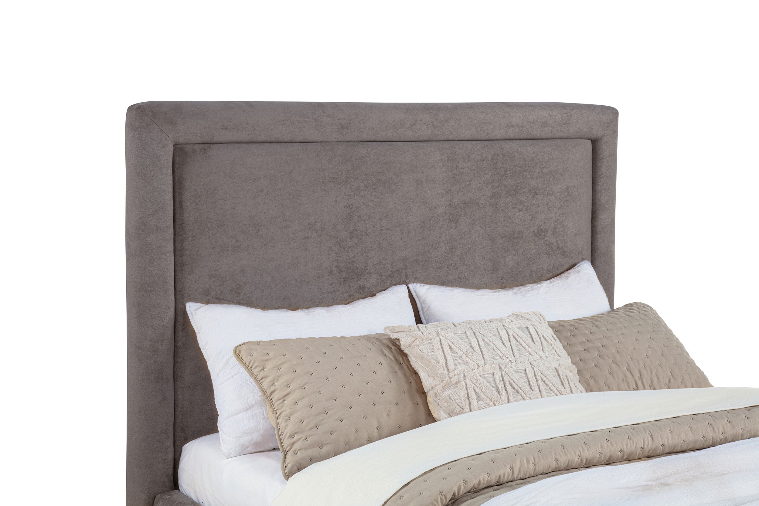 Lawson 54-inch Upholstered Full Panel Platform Bed Mushroom-