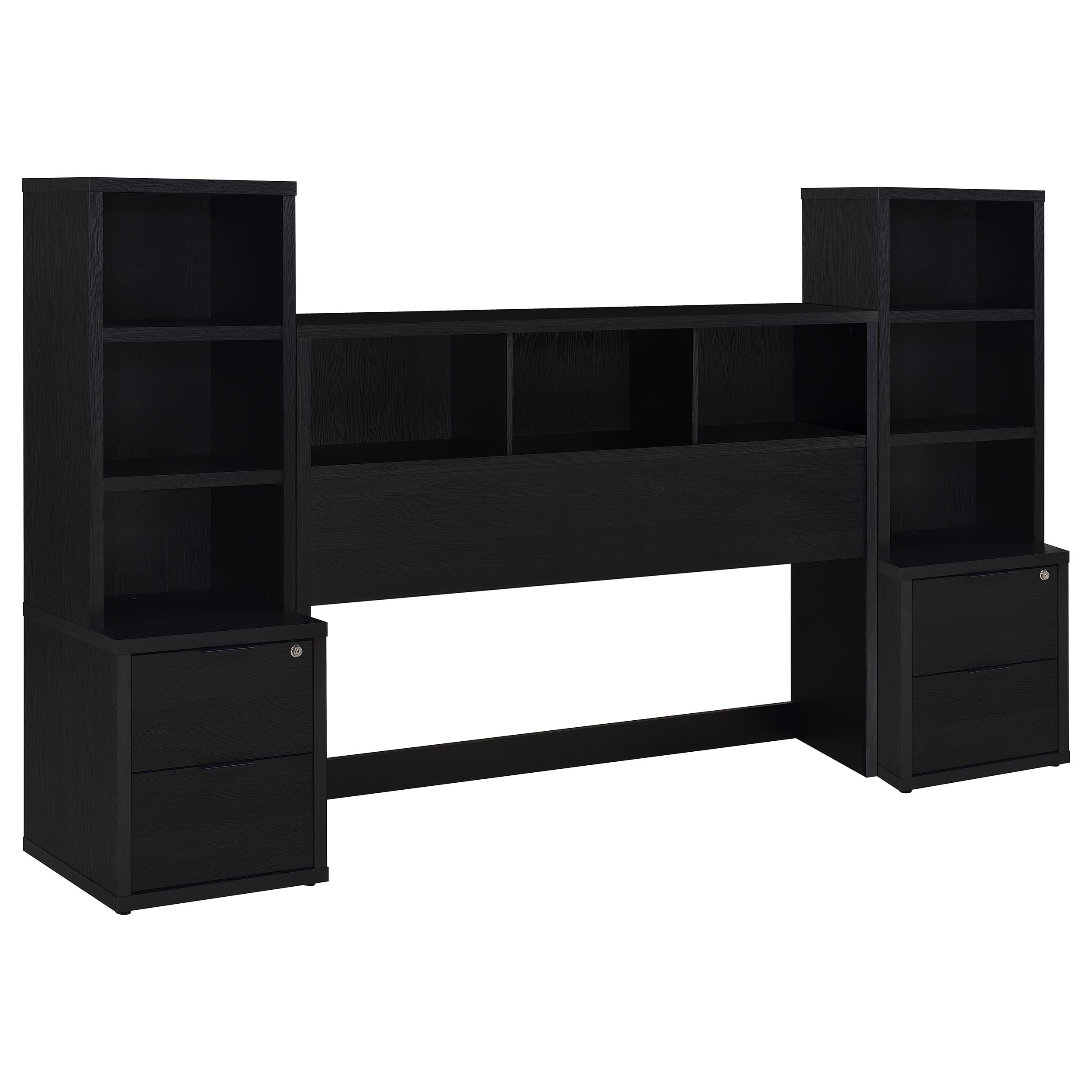 Westpark 3-piece Queen Bedroom Set Bookcase Headboard Black-