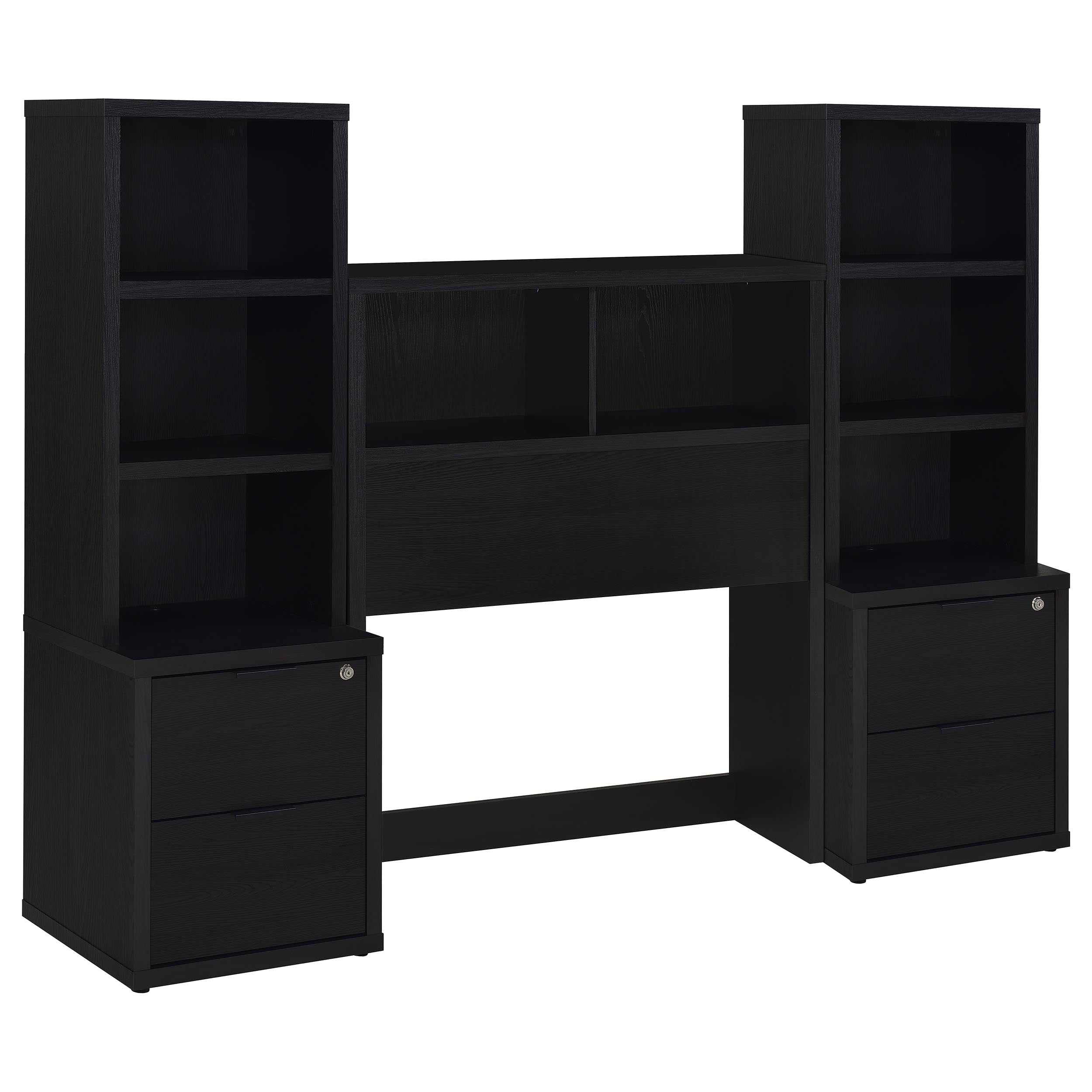 Westpark 3-piece Twin Bedroom Set Bookcase Headboard Black-