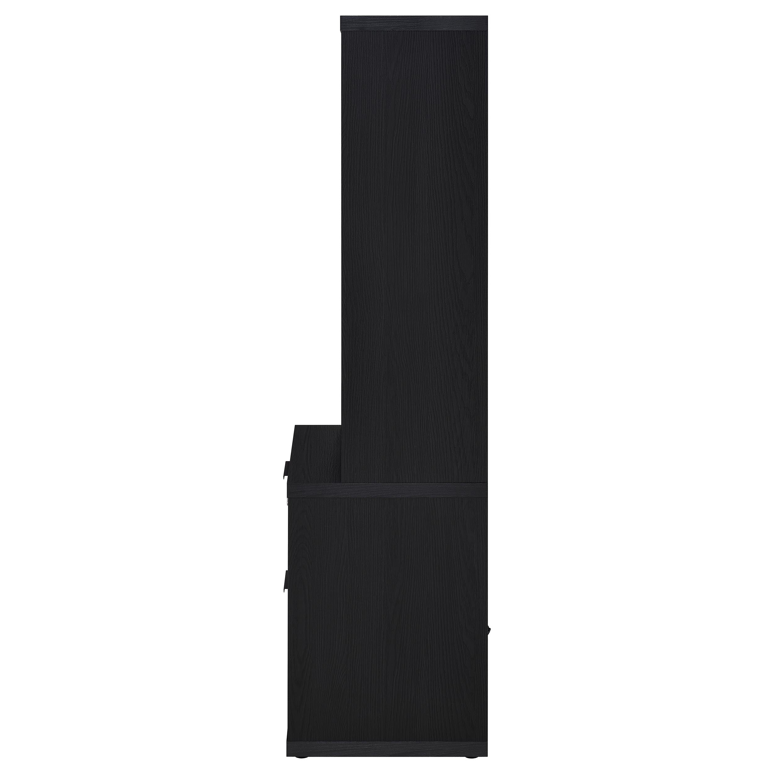 Westpark 3-piece Twin Bedroom Set Bookcase Headboard Black-