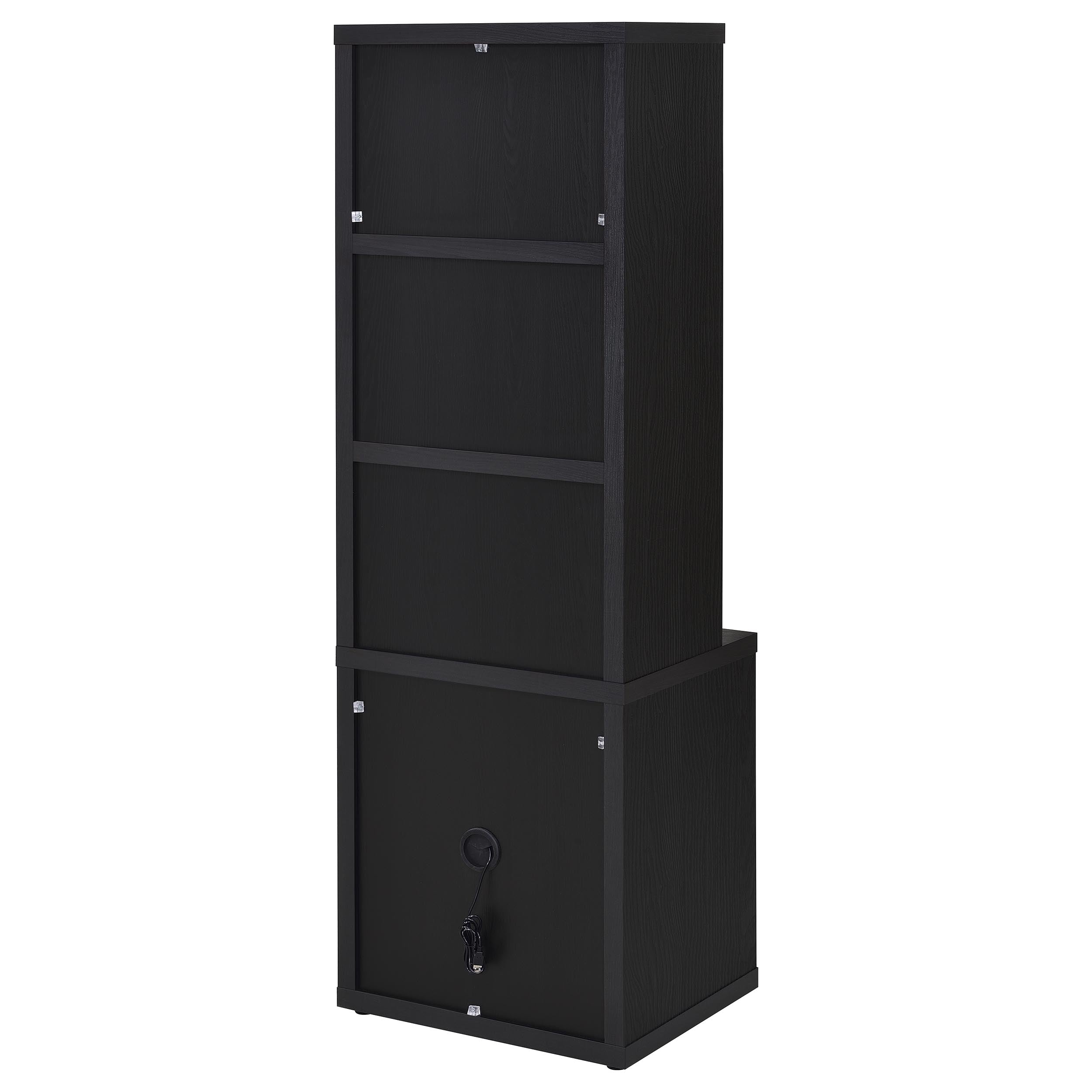 Westpark 3-piece Twin Bedroom Set Bookcase Headboard Black-
