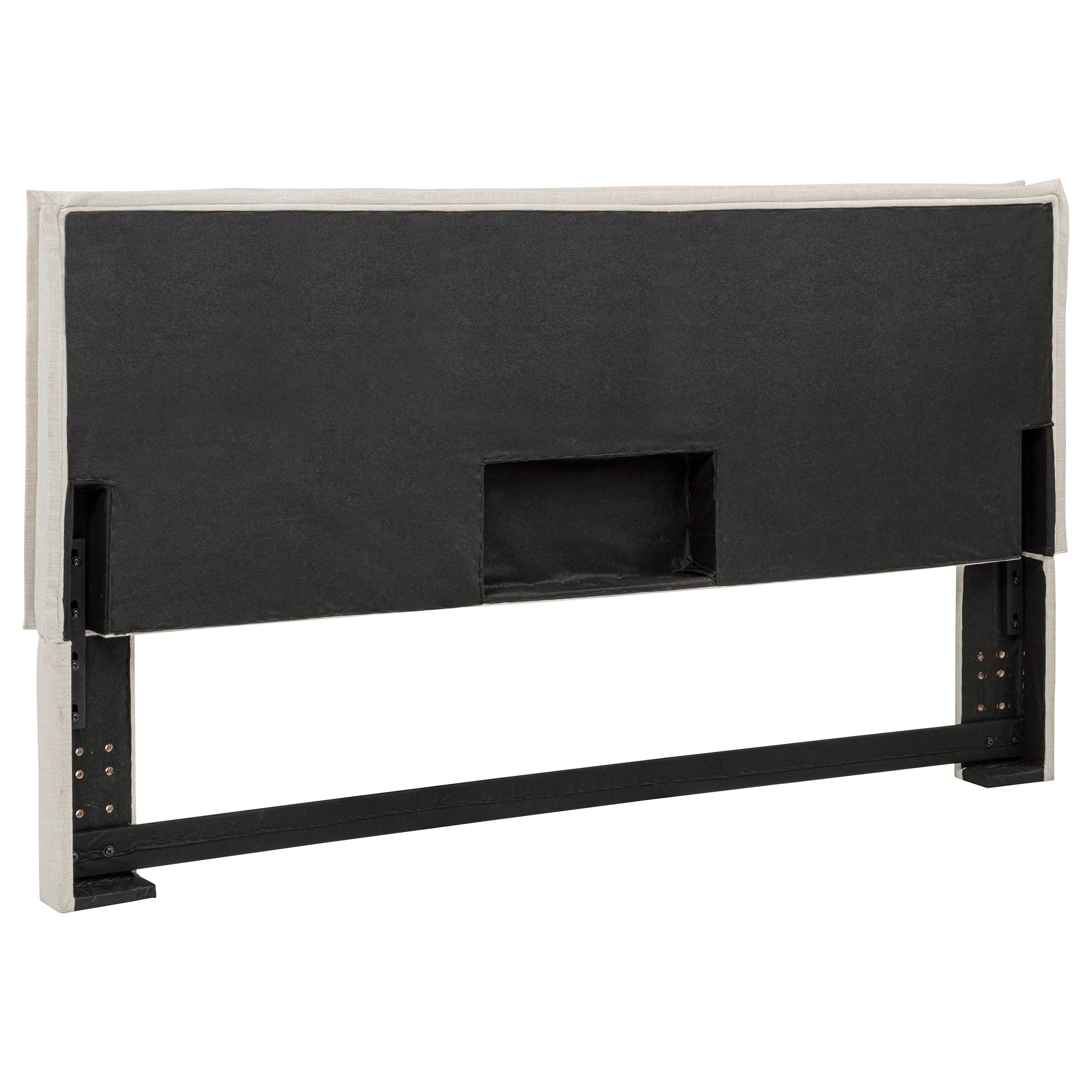 Izzy Upholstered King Panel Headboard Sand-CoasterEveryday