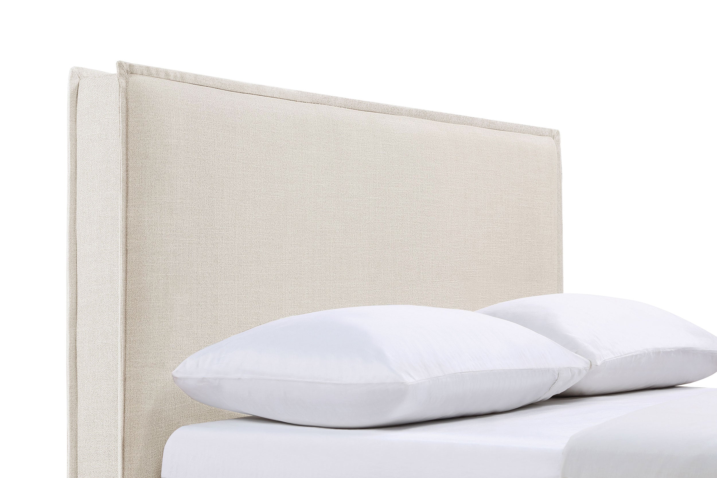 Izzy Upholstered Queen or Full Panel Headboard Sand-CoasterEveryday