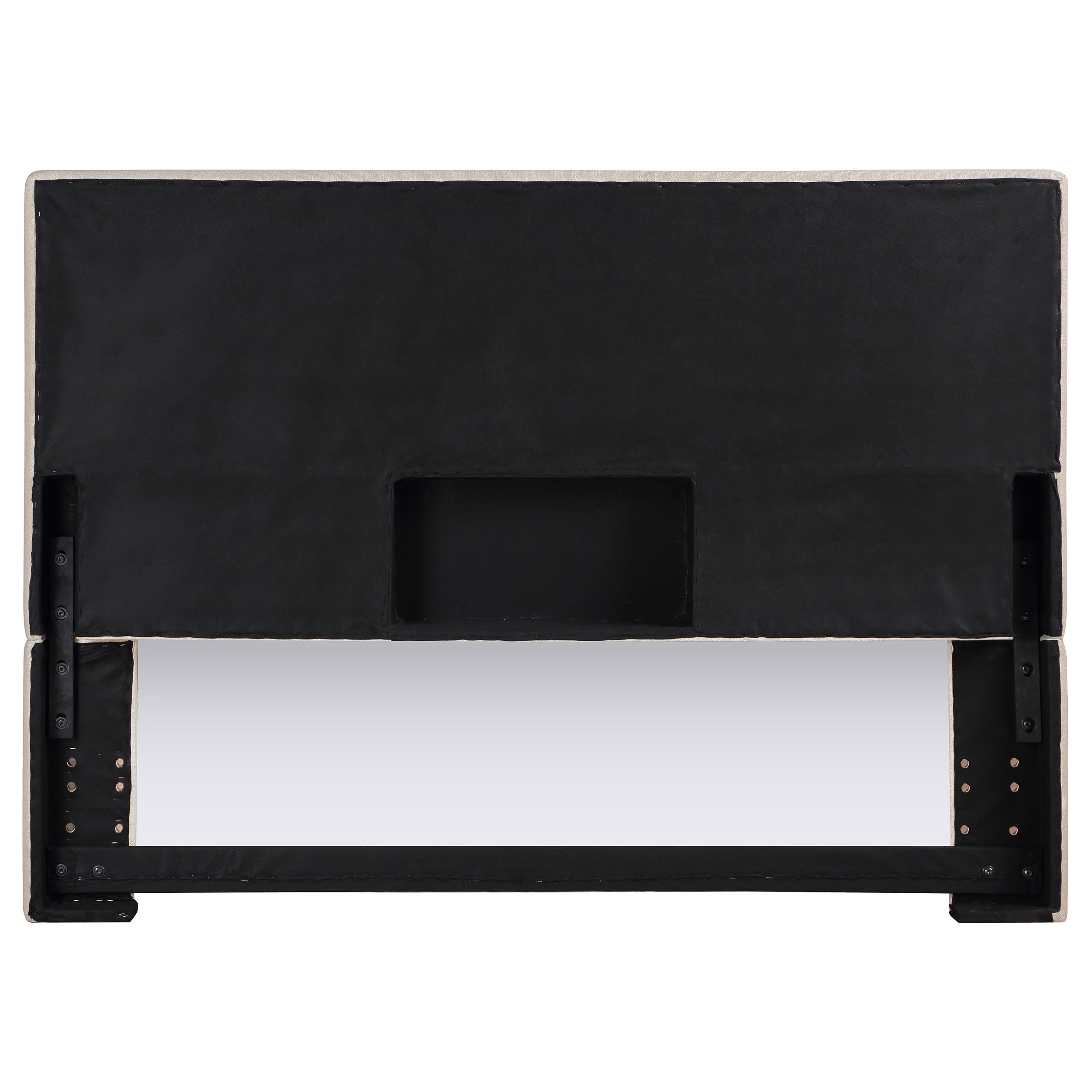 Kosmo Upholstered King Panel Headboard Sand-CoasterEveryday