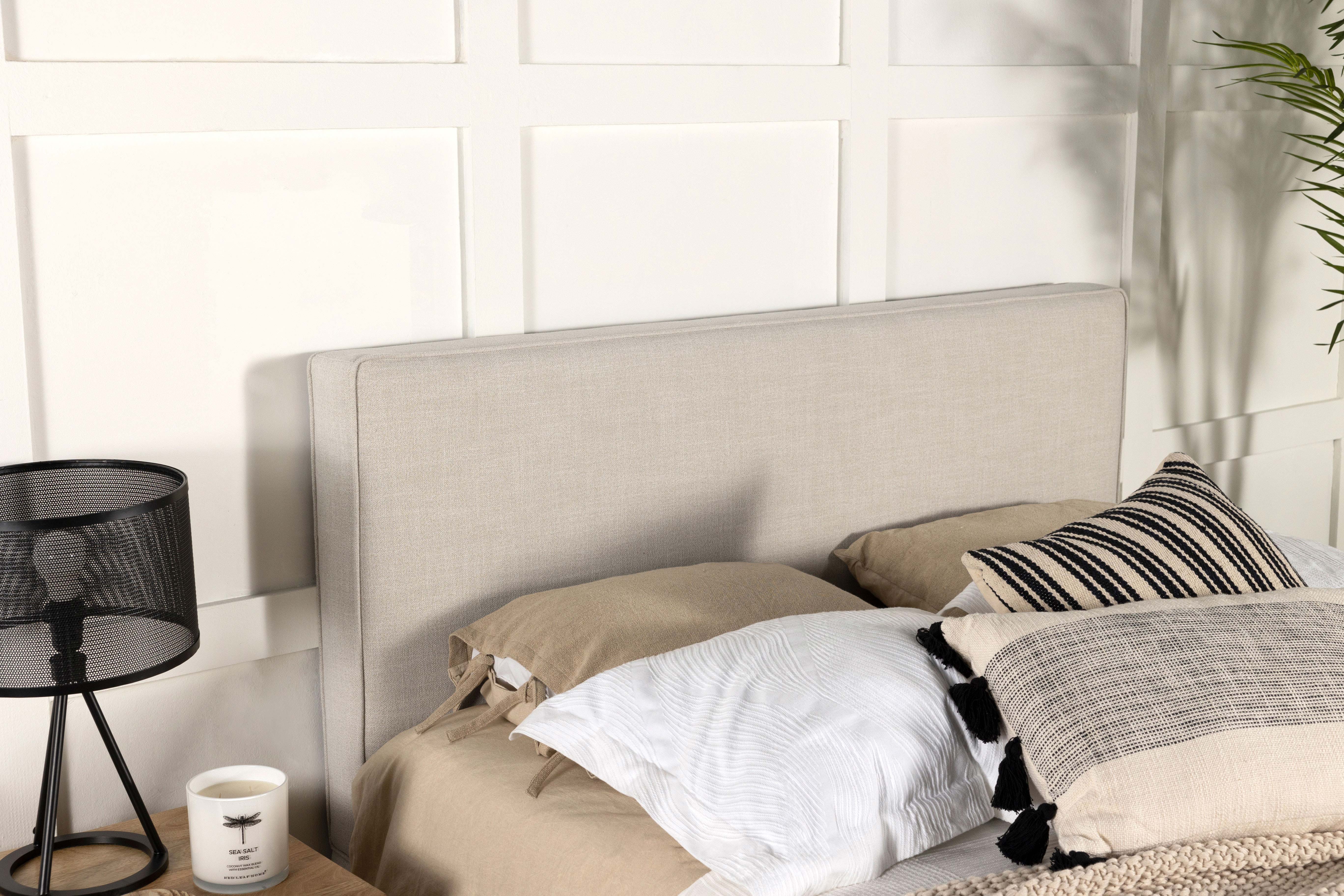 Kosmo Upholstered Queen or Full Panel Headboard Sand-CoasterEveryday