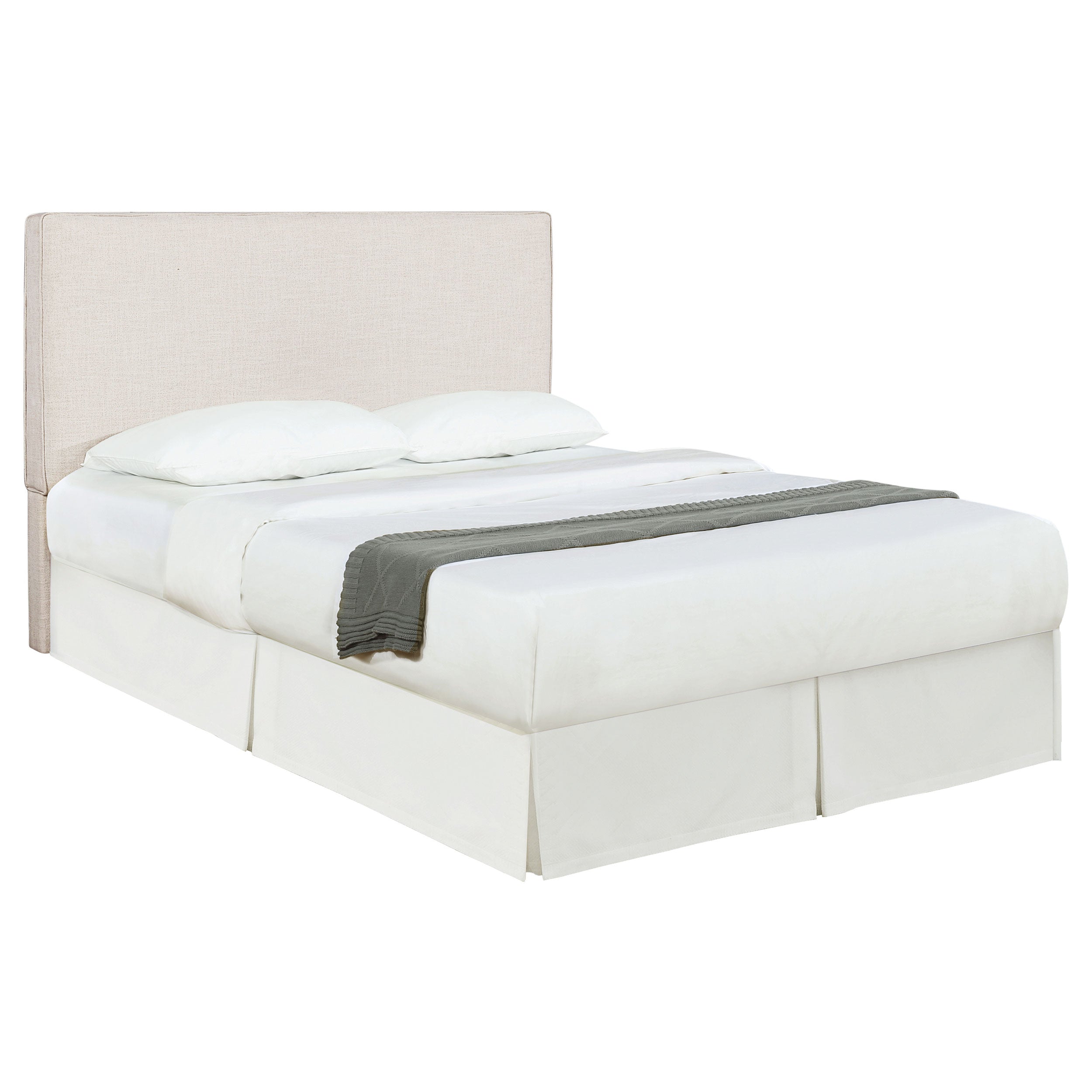 Kosmo Upholstered Queen or Full Panel Headboard Sand-CoasterEveryday