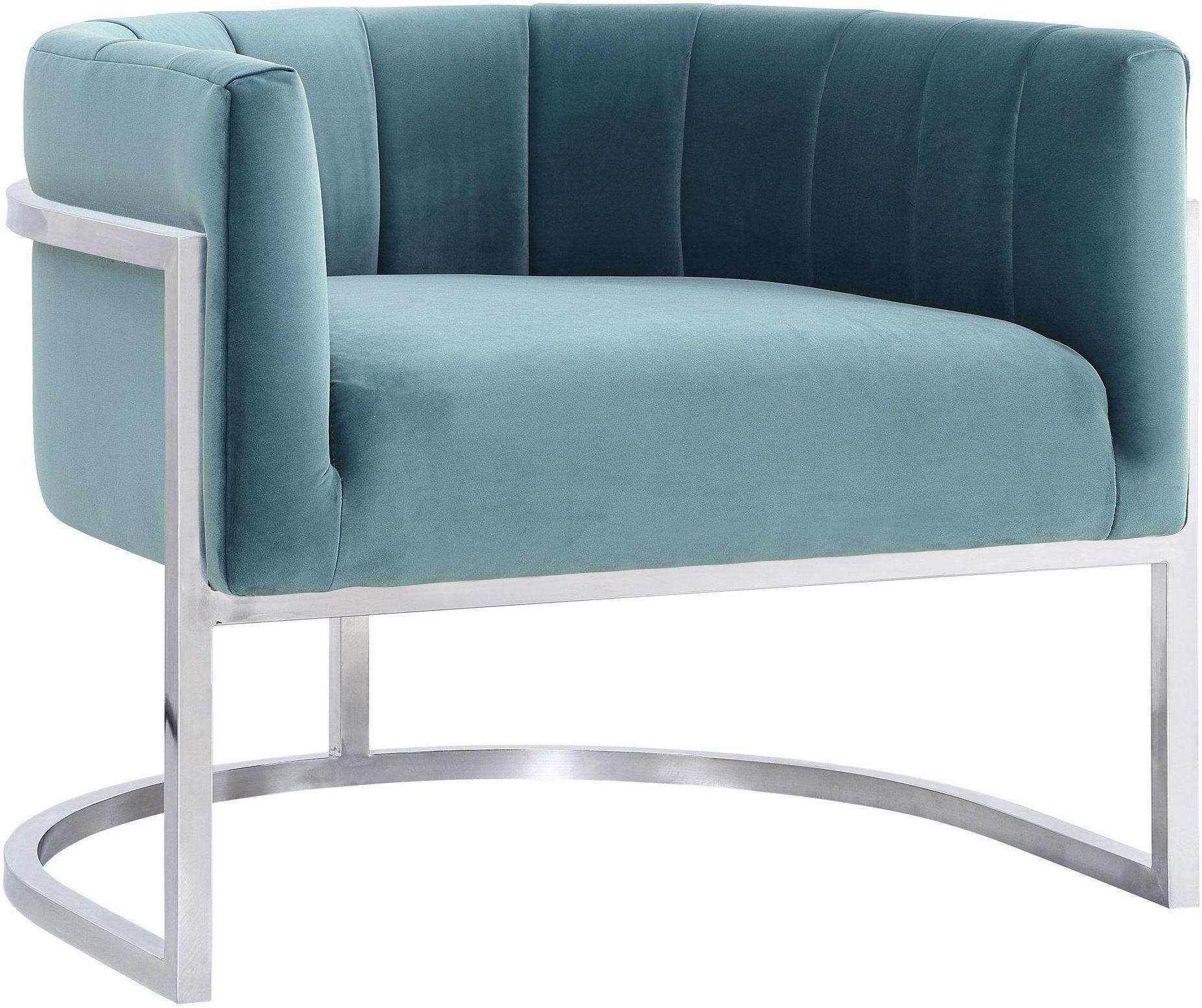 Magnolia - Chair with Silver Base - Best Buy Furniture