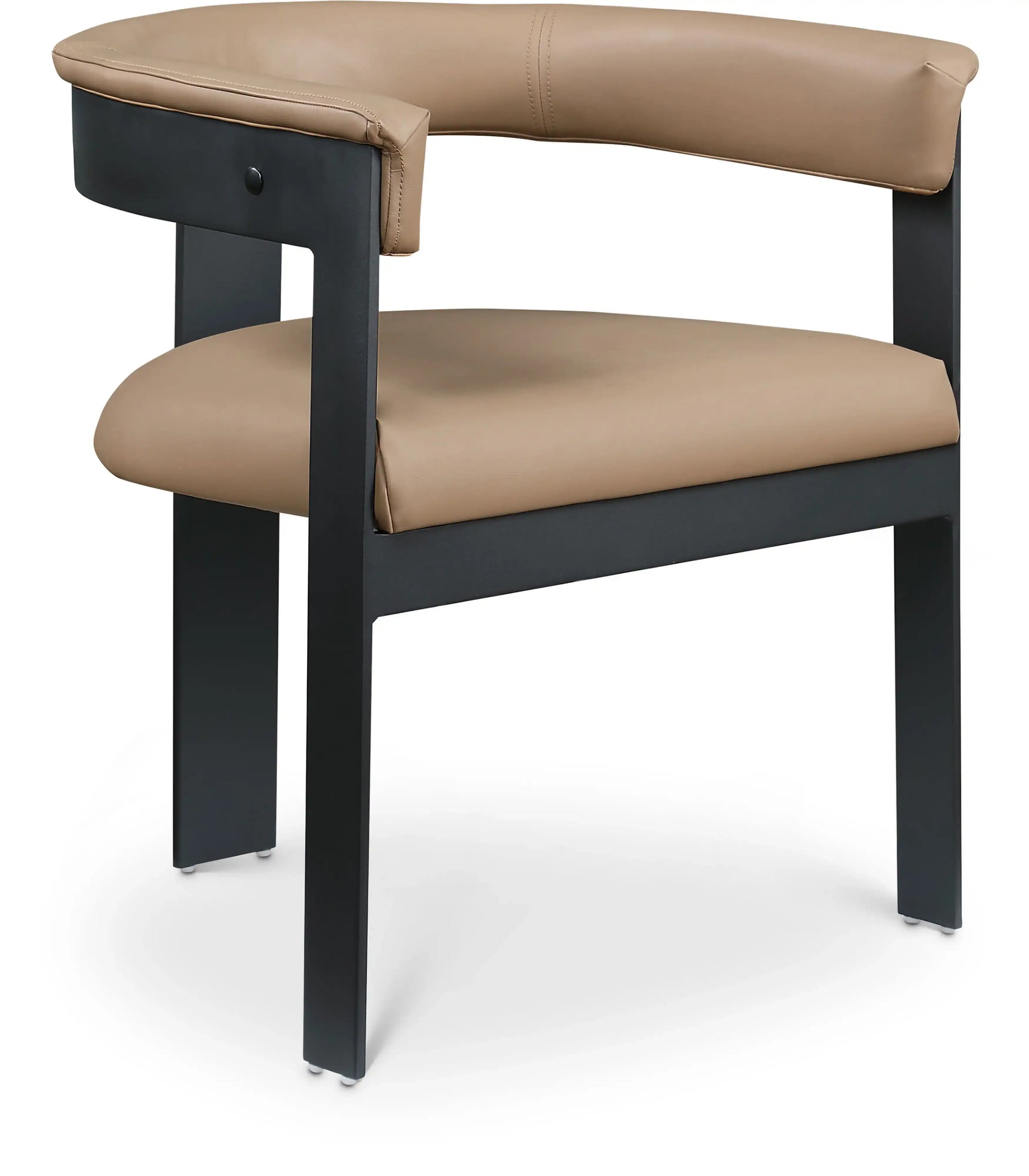 Romeo - Faux Leather Dining Chair With Black Base (Set of 2) - Best Buy Furniture