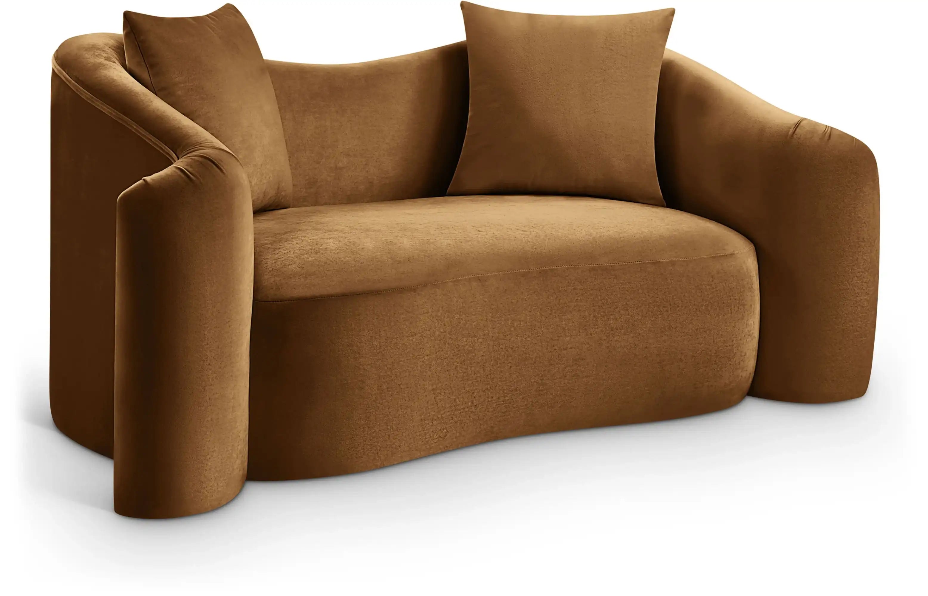 Destin - Loveseat - Saddle - Best Buy Furniture