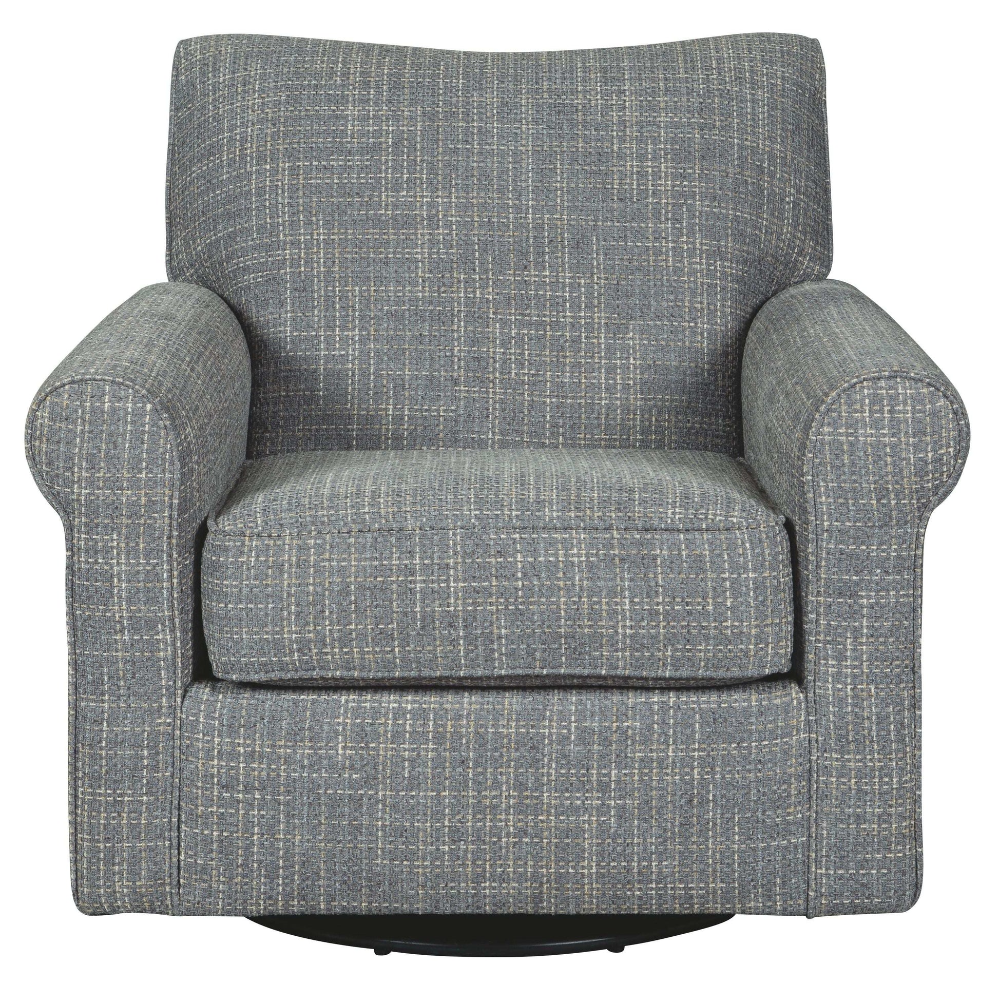 Renley - Swivel Glider Accent Chair - Ash - Best Buy Furniture