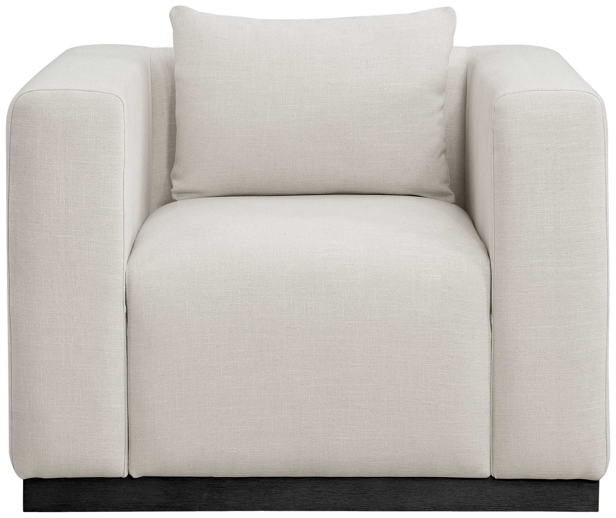 Alfie - Linen Textured Fabic Chair
