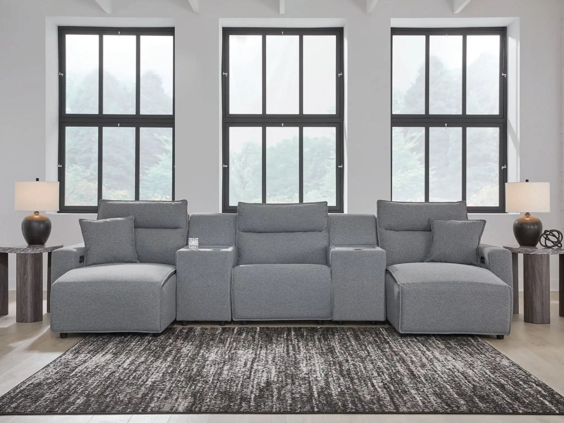 ModMax II - Salt And Pepper - Reclining Sectional - Best Buy Furniture