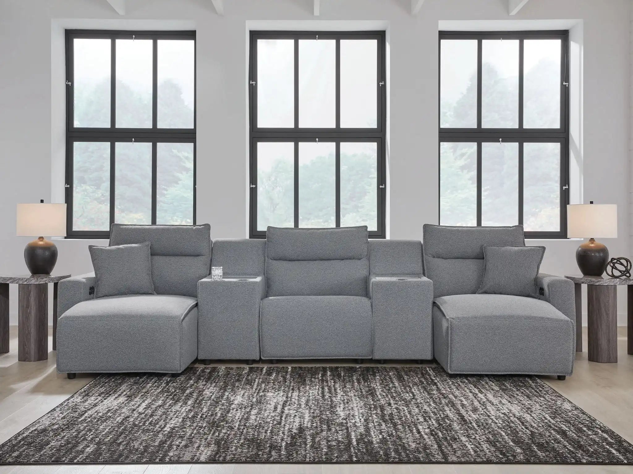 ModMax II - Salt And Pepper - Reclining Sectional - Best Buy Furniture
