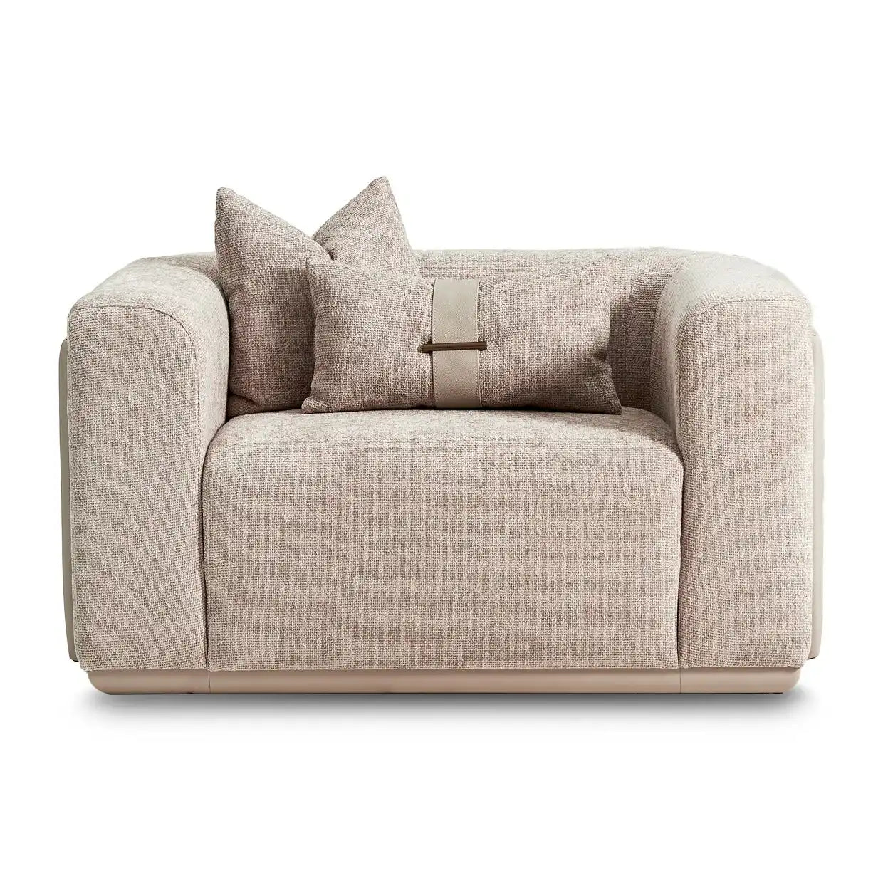 Canberra - Chair And A Half - Mink - Best Buy Furniture