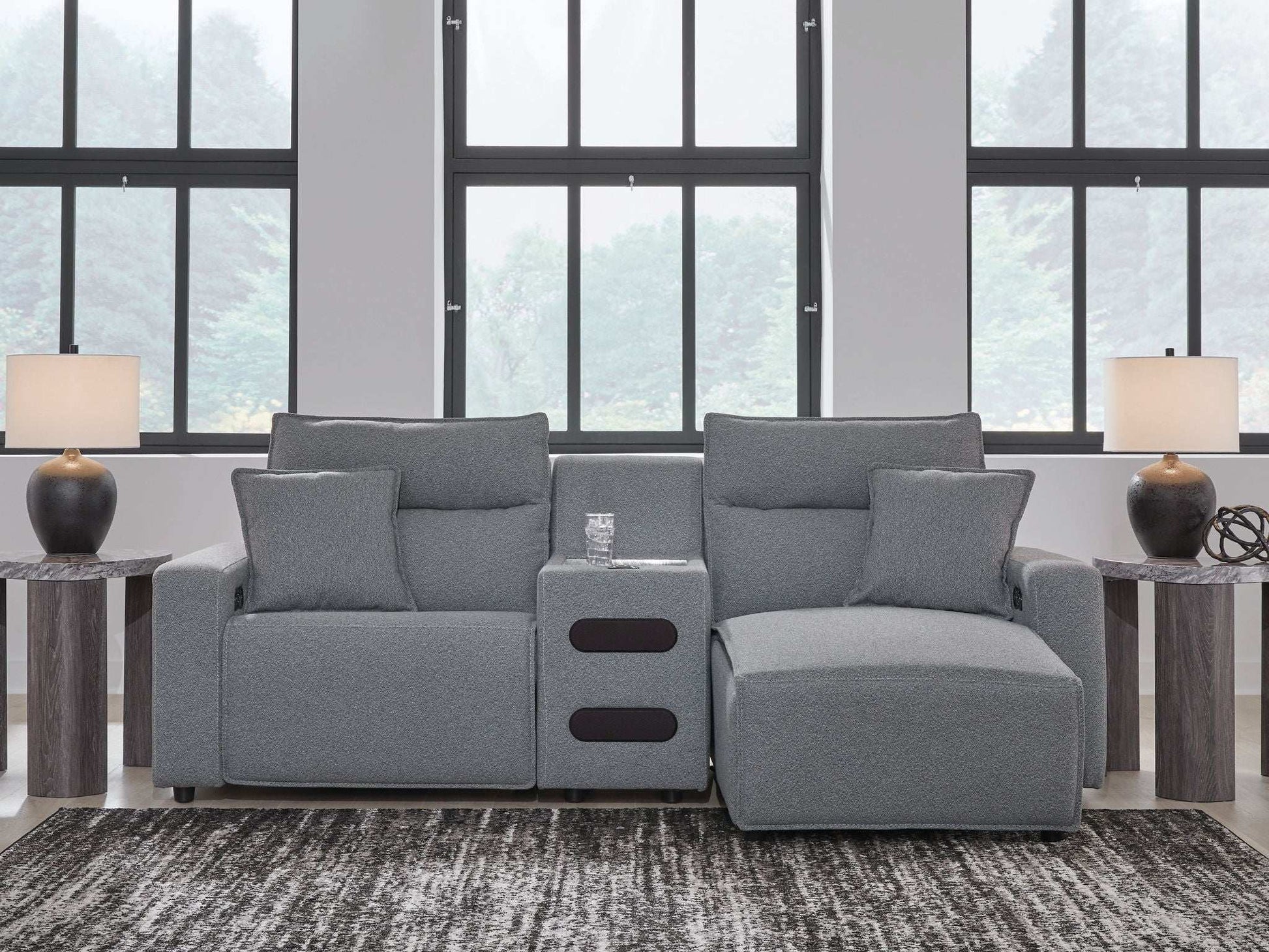 ModMax II - Salt And Pepper - Reclining Sectional - Best Buy Furniture