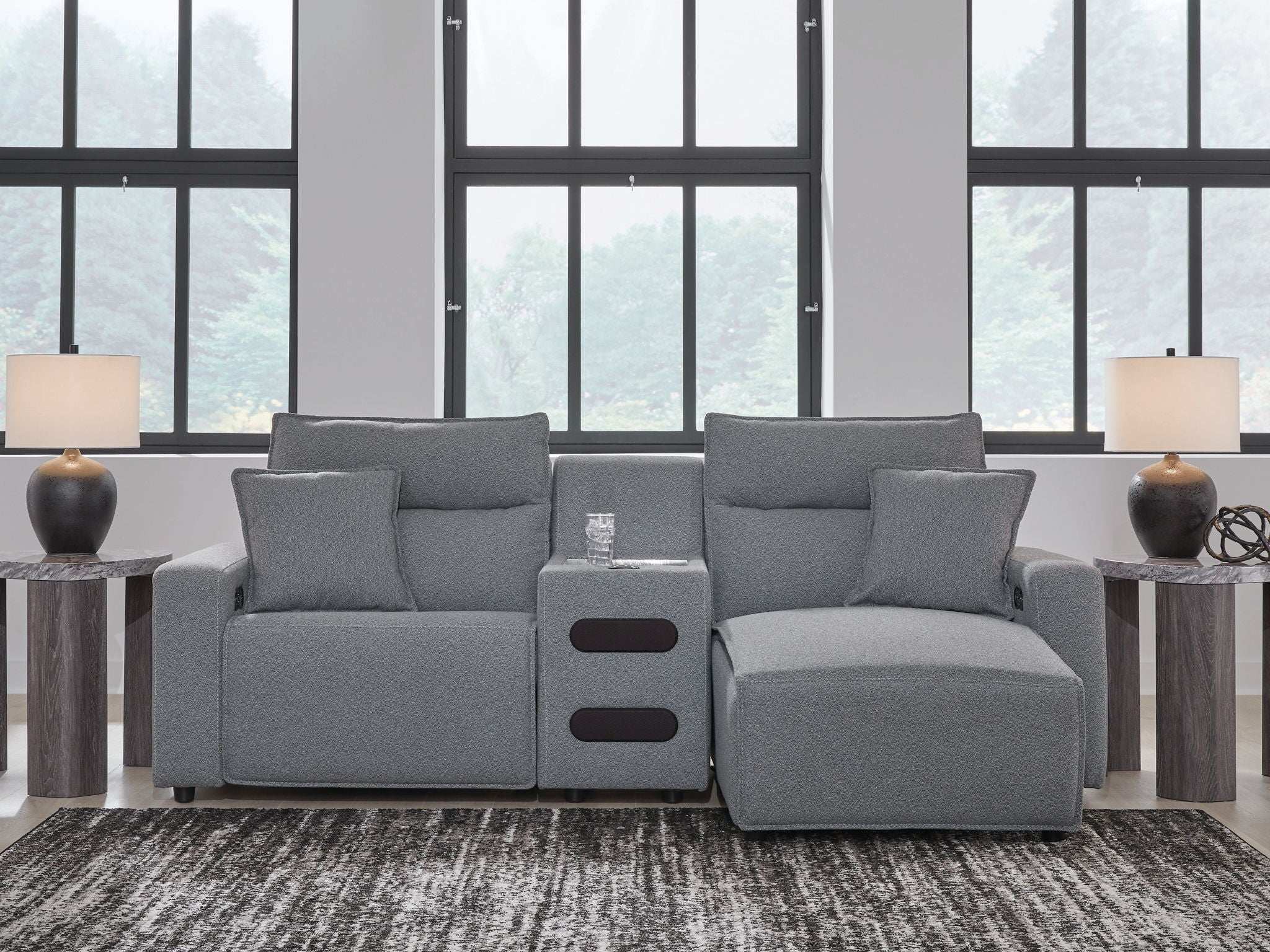 ModMax II - Salt And Pepper - Reclining Sectional - Best Buy Furniture