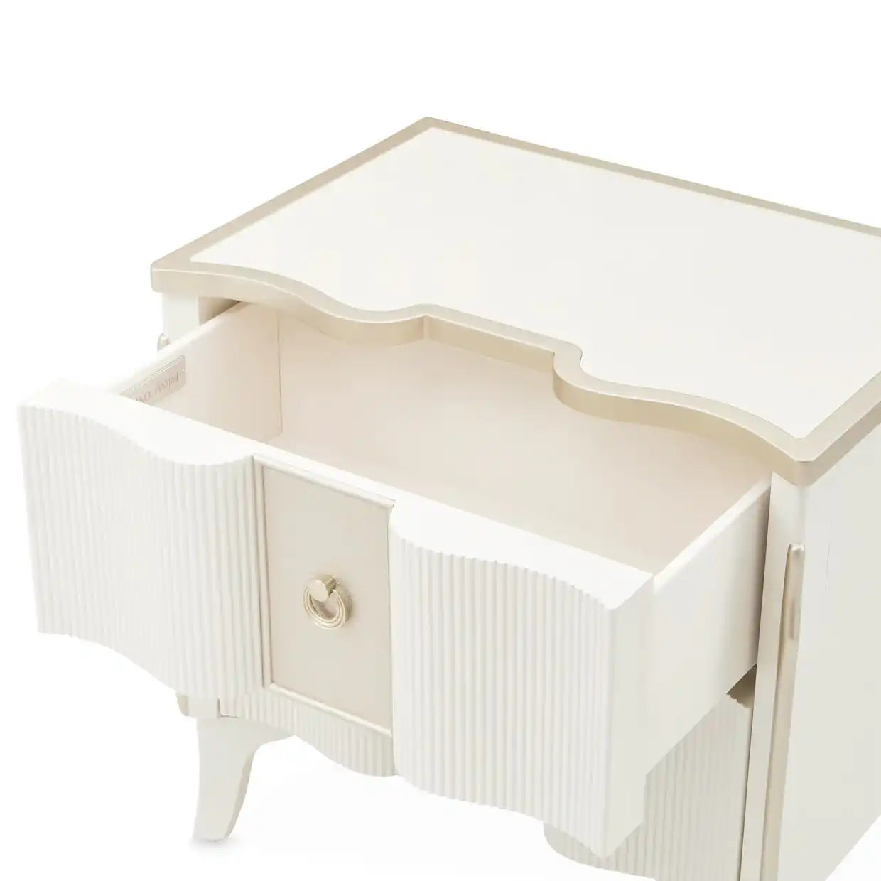 La Marisia - Nightstand - Creamy Pearl - Best Buy Furniture