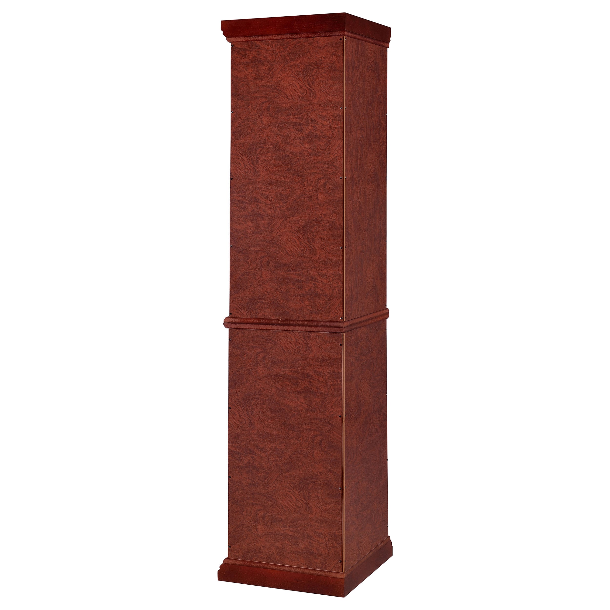 Appledale 6-shelf Corner Curio Display Cabinet Medium Brown-CoasterEssence