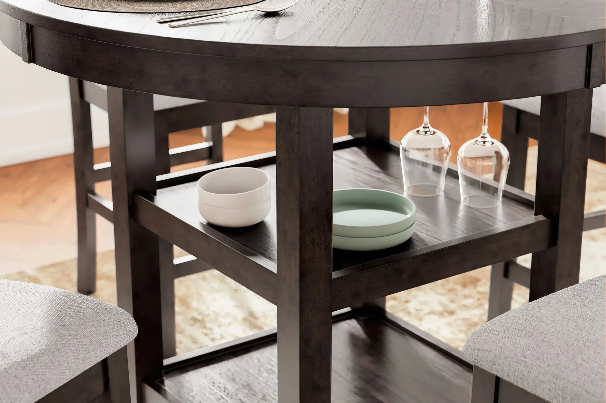 Langwest - Dining Room Counter Table Set (Set of 5) - Brown - Best Buy Furniture