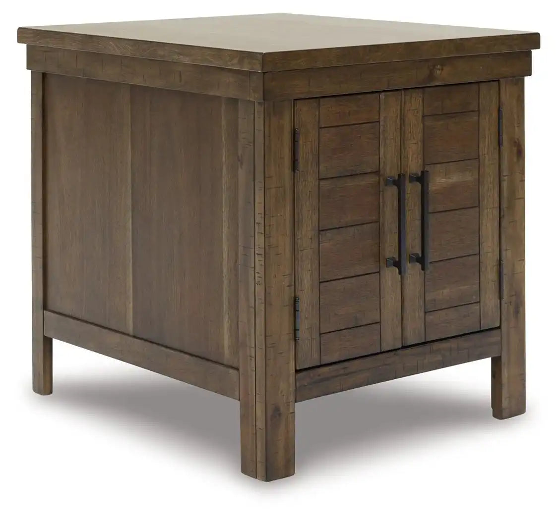 Moriville - Rectangular End Table - Grayish Brown - Best Buy Furniture