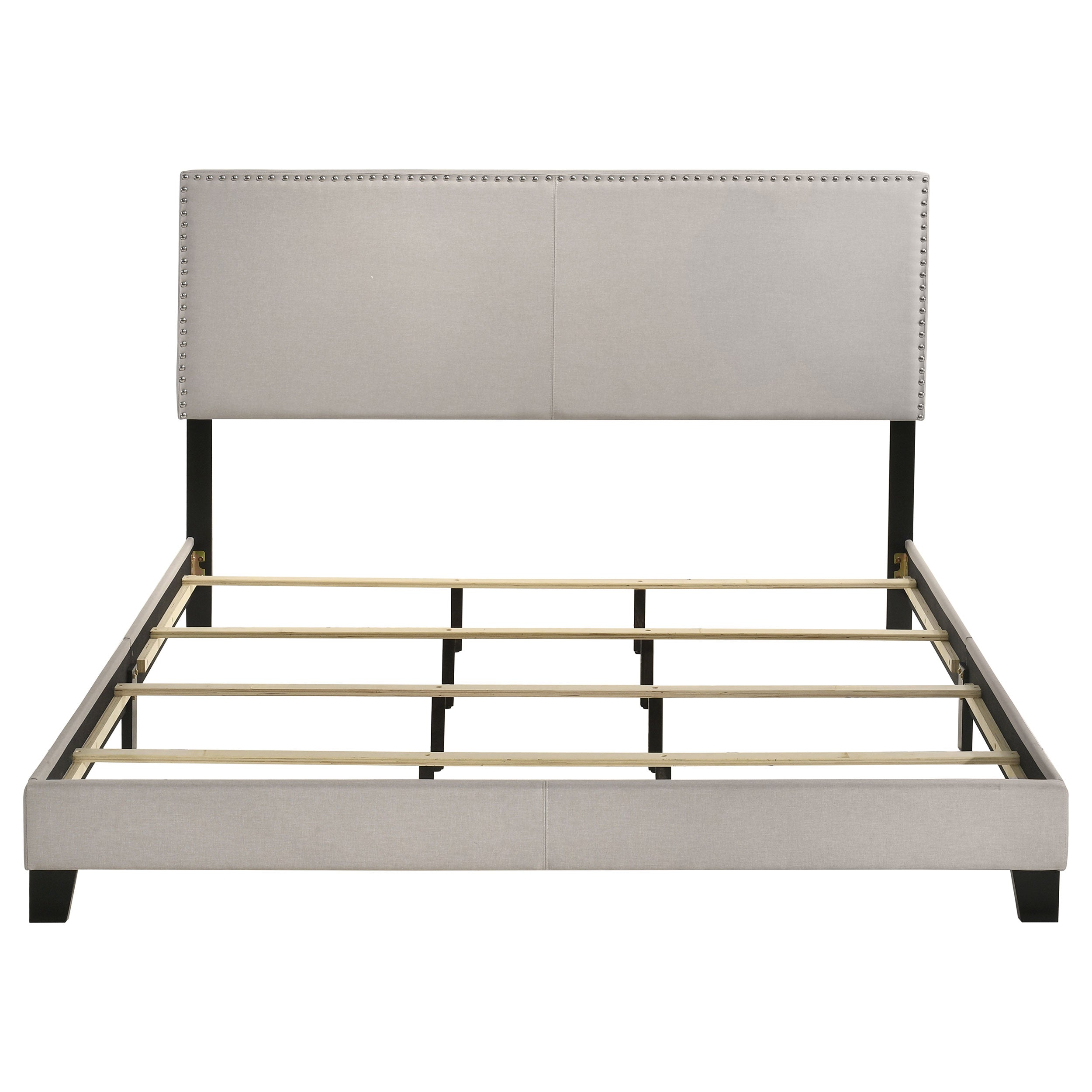 Boyd Upholstered California King Panel Bed Ivory-CoasterEveryday