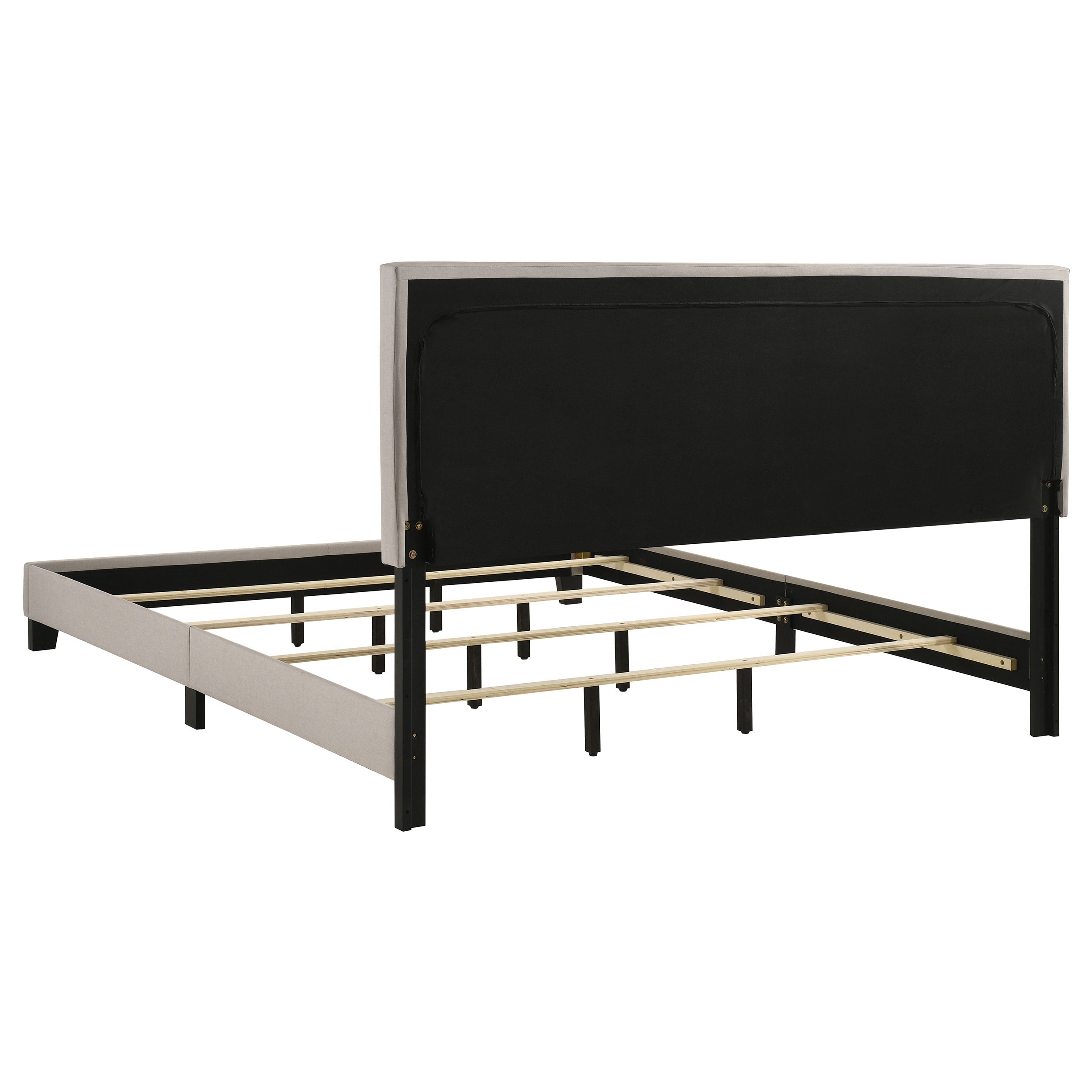 Boyd Upholstered California King Panel Bed Ivory-CoasterEveryday