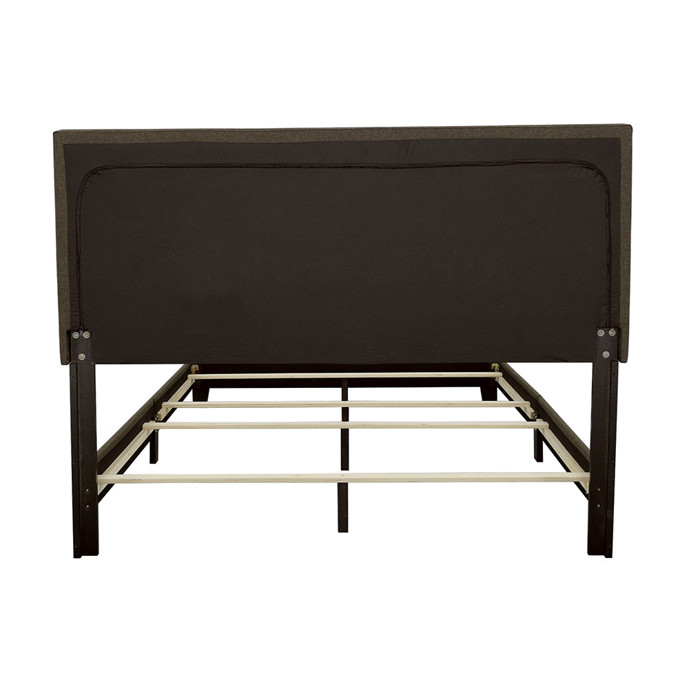 Boyd Upholstered Queen Panel Bed Charcoal-CoasterEveryday