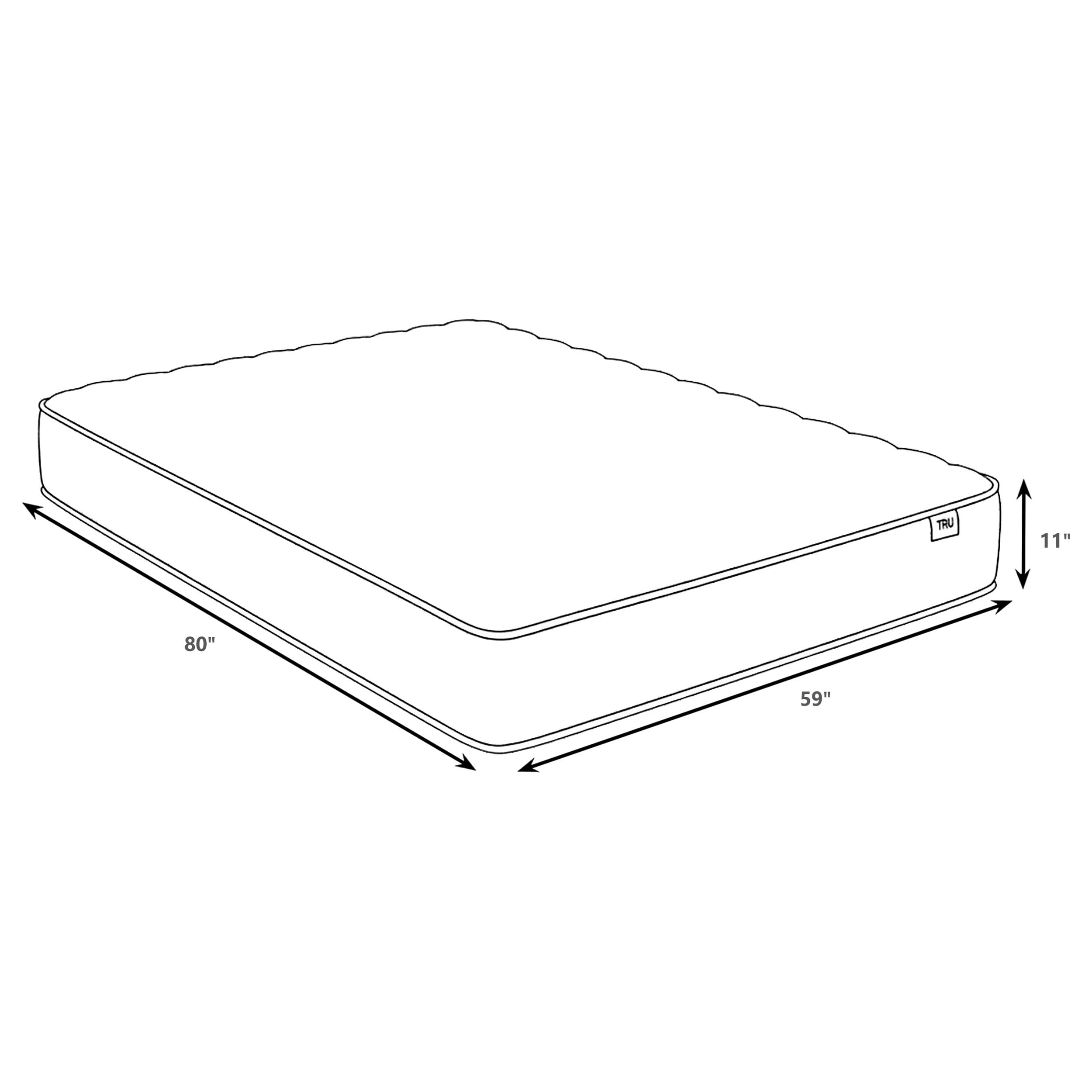 Hayes Queen Firm Tight Top Hybrid Mattress White-