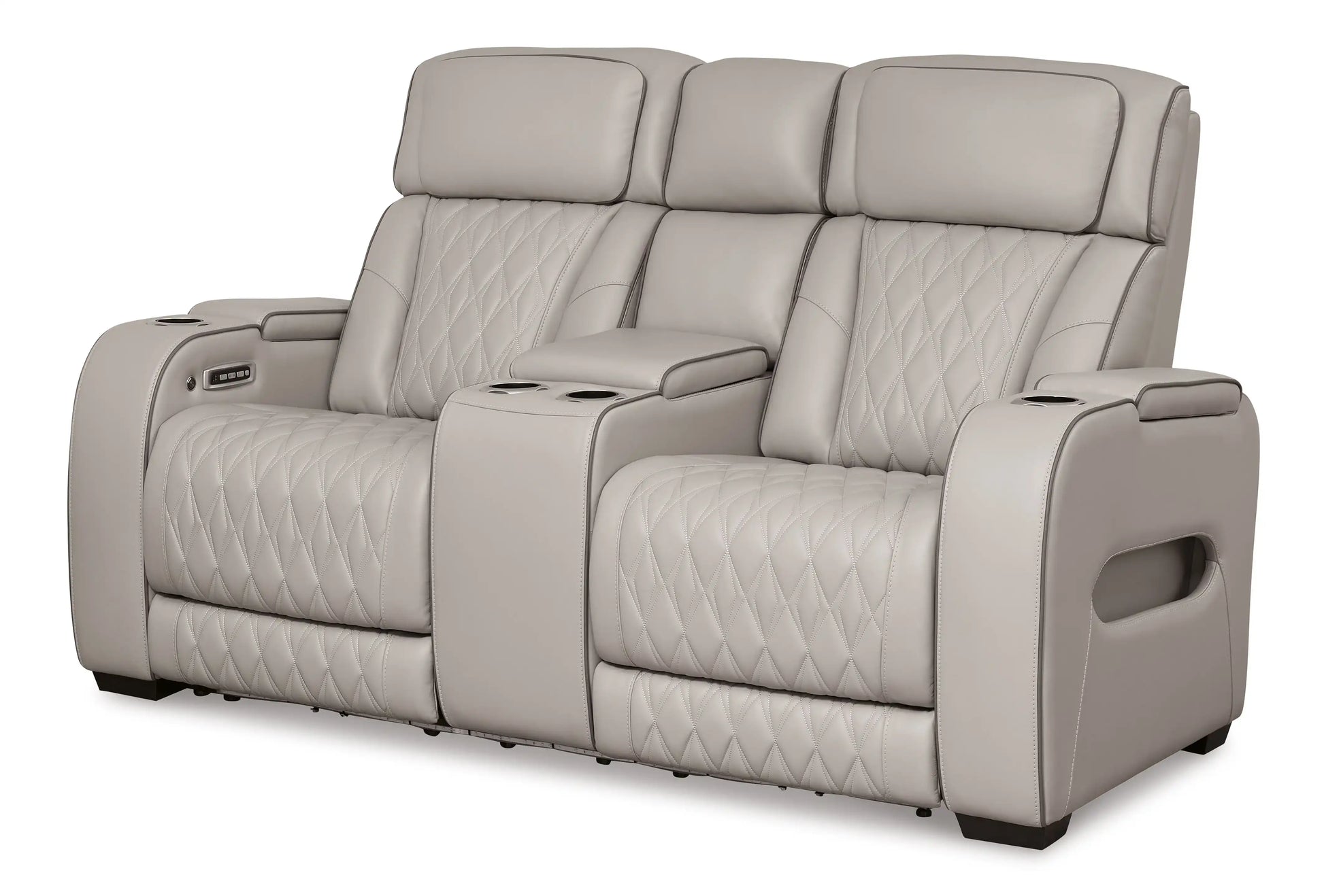 Boyington - Power Reclining Loveseat With Console/Adj Hdrst - Best Buy Furniture