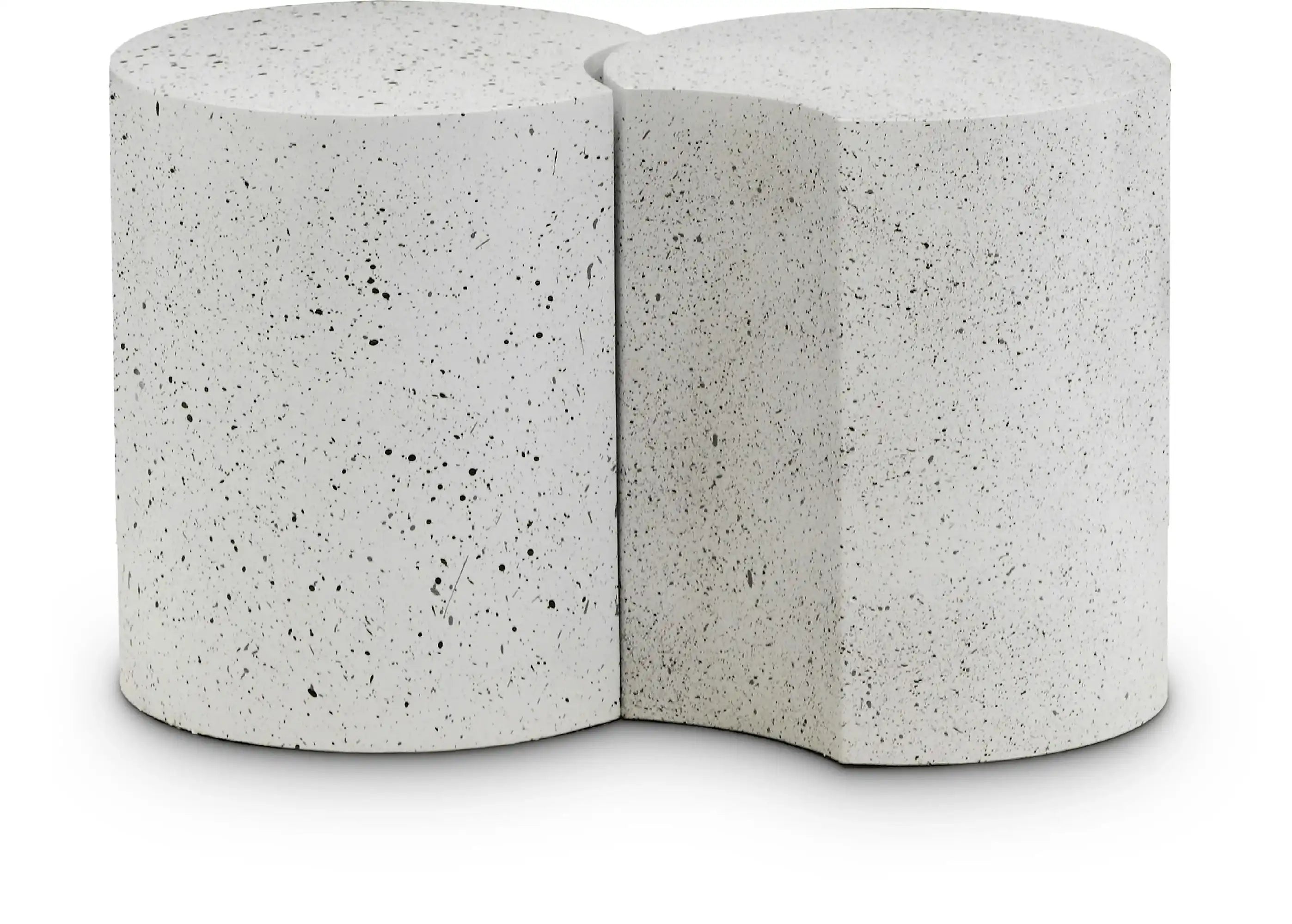 Dimple - 2 Piece Modular End Table - Terazzo Finish - Best Buy Furniture