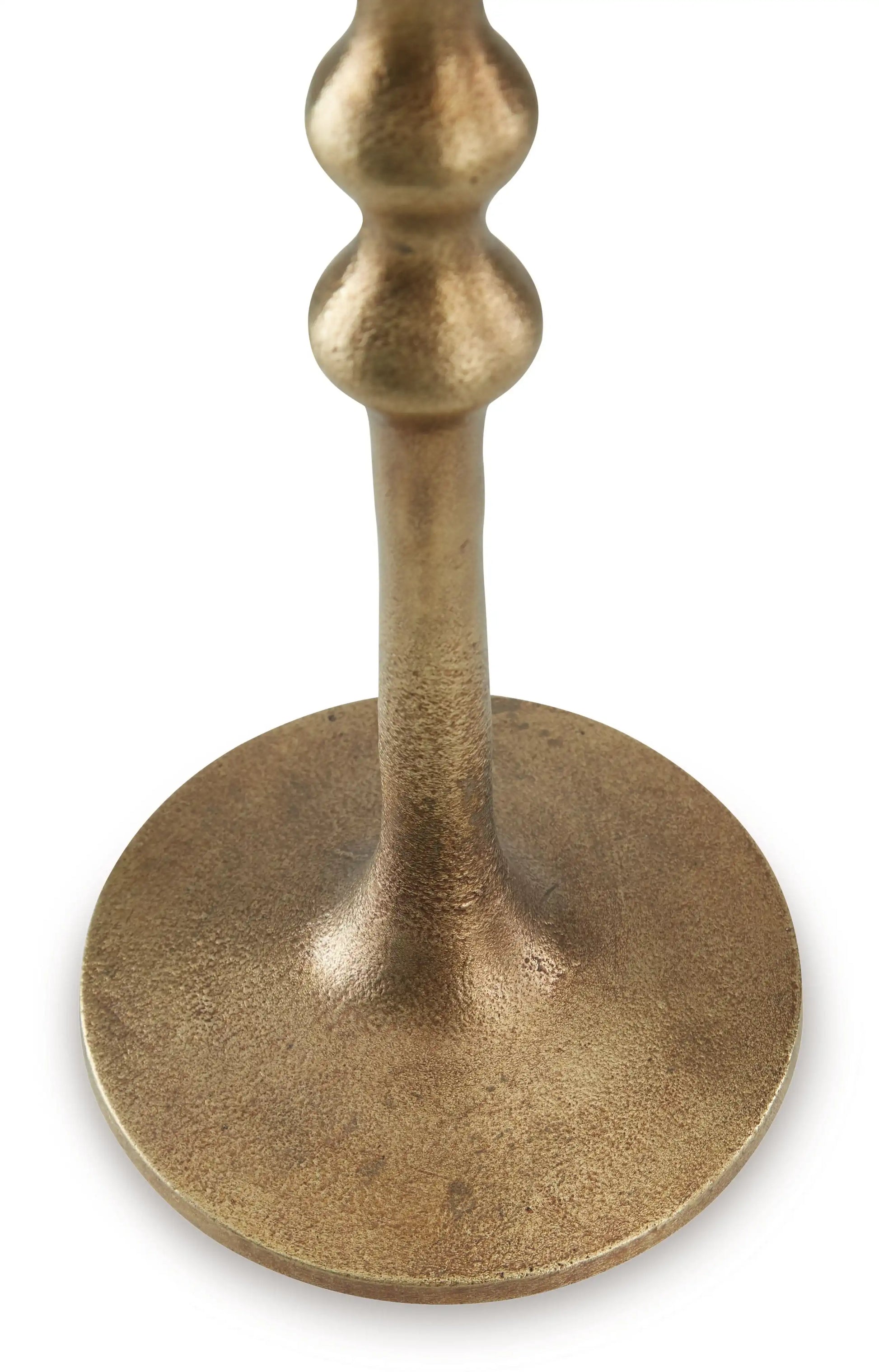 Larwick - Candle Holder Set (Set of 2) - Antique Brass Finish - Best Buy Furniture