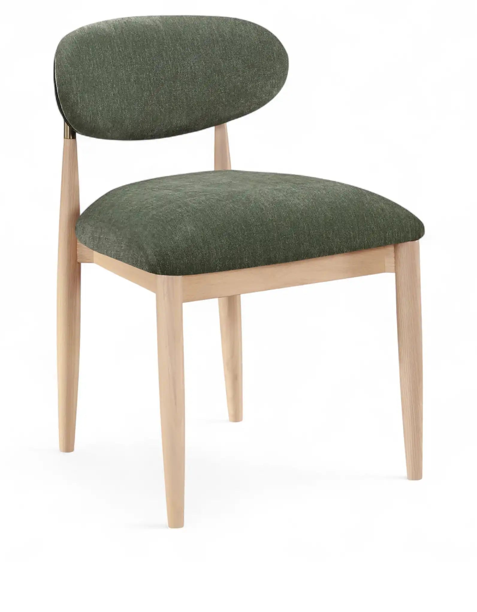 Riccio - Fabric Dining Side Chair (Set of 2) - Natural Frame - Best Buy Furniture