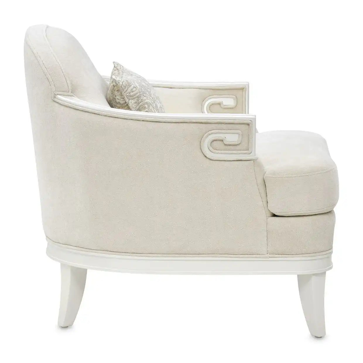 La Marisia - Chenille Matching Chair - Tranquil / Creamy Pearl - Best Buy Furniture