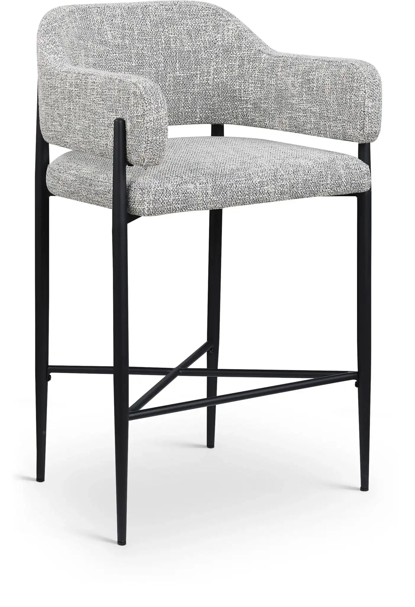 Dame - Fabric Upholstered Counter Stool (Set of 2) - Best Buy Furniture