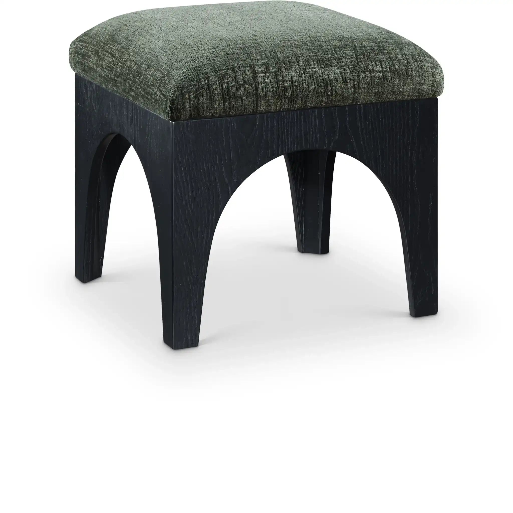 Lawson - Chenille Fabric Ottoman - Black Base - Best Buy Furniture