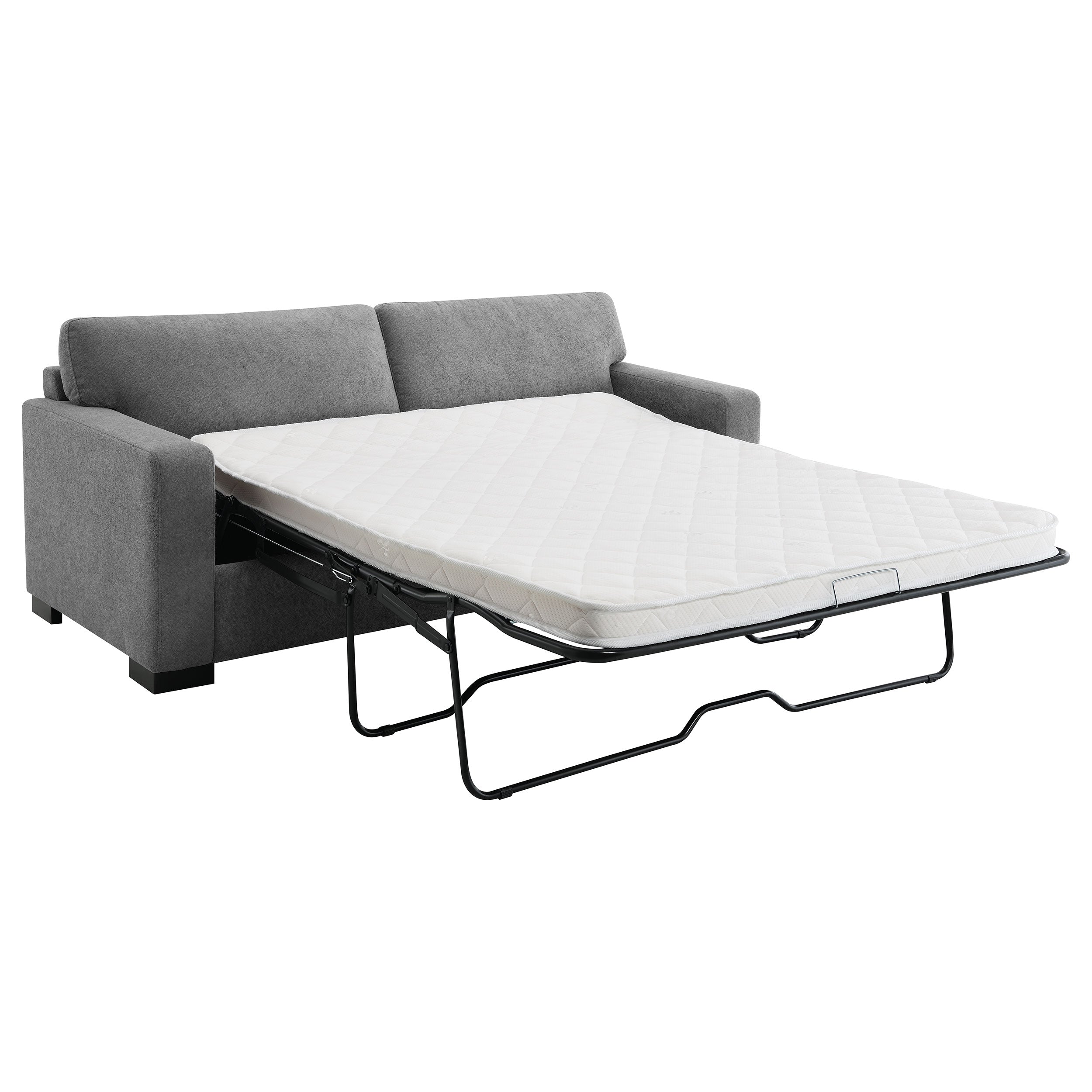 Simpson Upholstered Sofa Sleeper with Queen Mattress Grey-