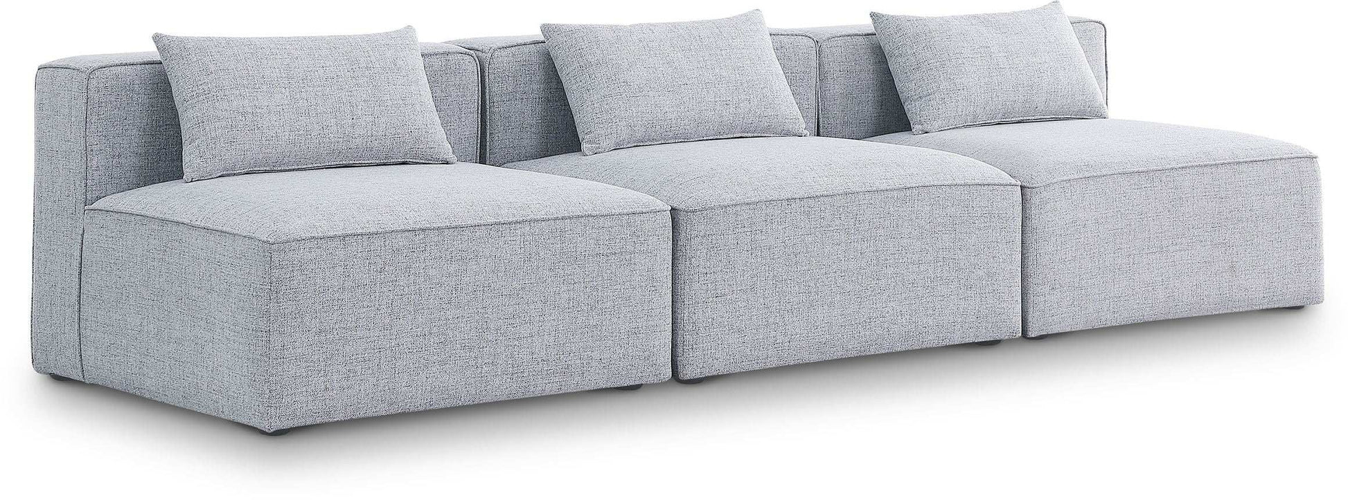 Cube - Linen Modular 3 Seat Armless Sofa - Best Buy Furniture