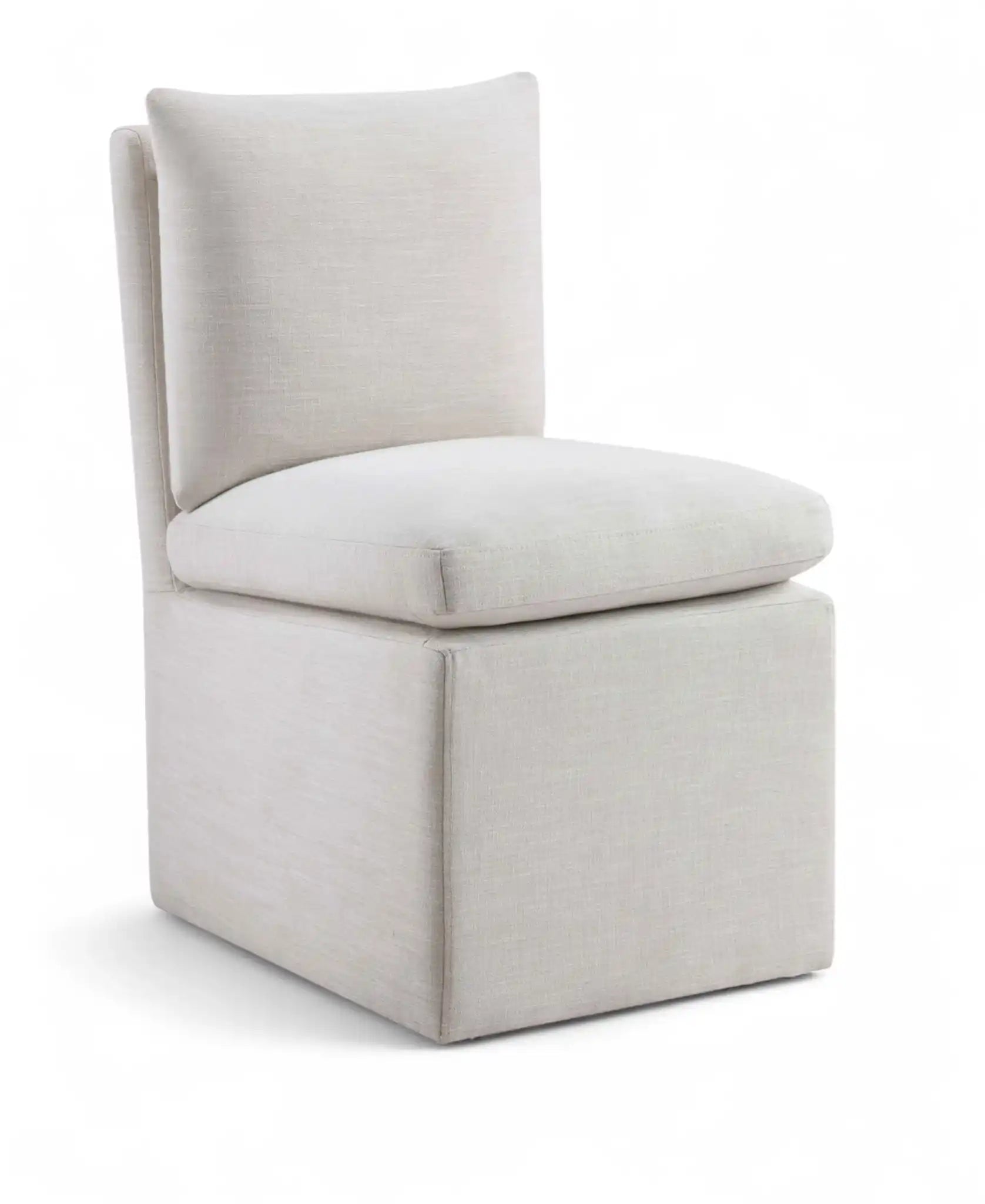 Nelori - Linen Textured Performance Fabric Upholstered Dining Chair (Set of 2) - Best Buy Furniture