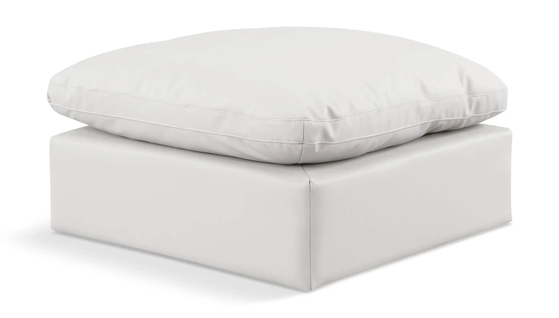 Indulge - Faux Leather Ottoman - Best Buy Furniture