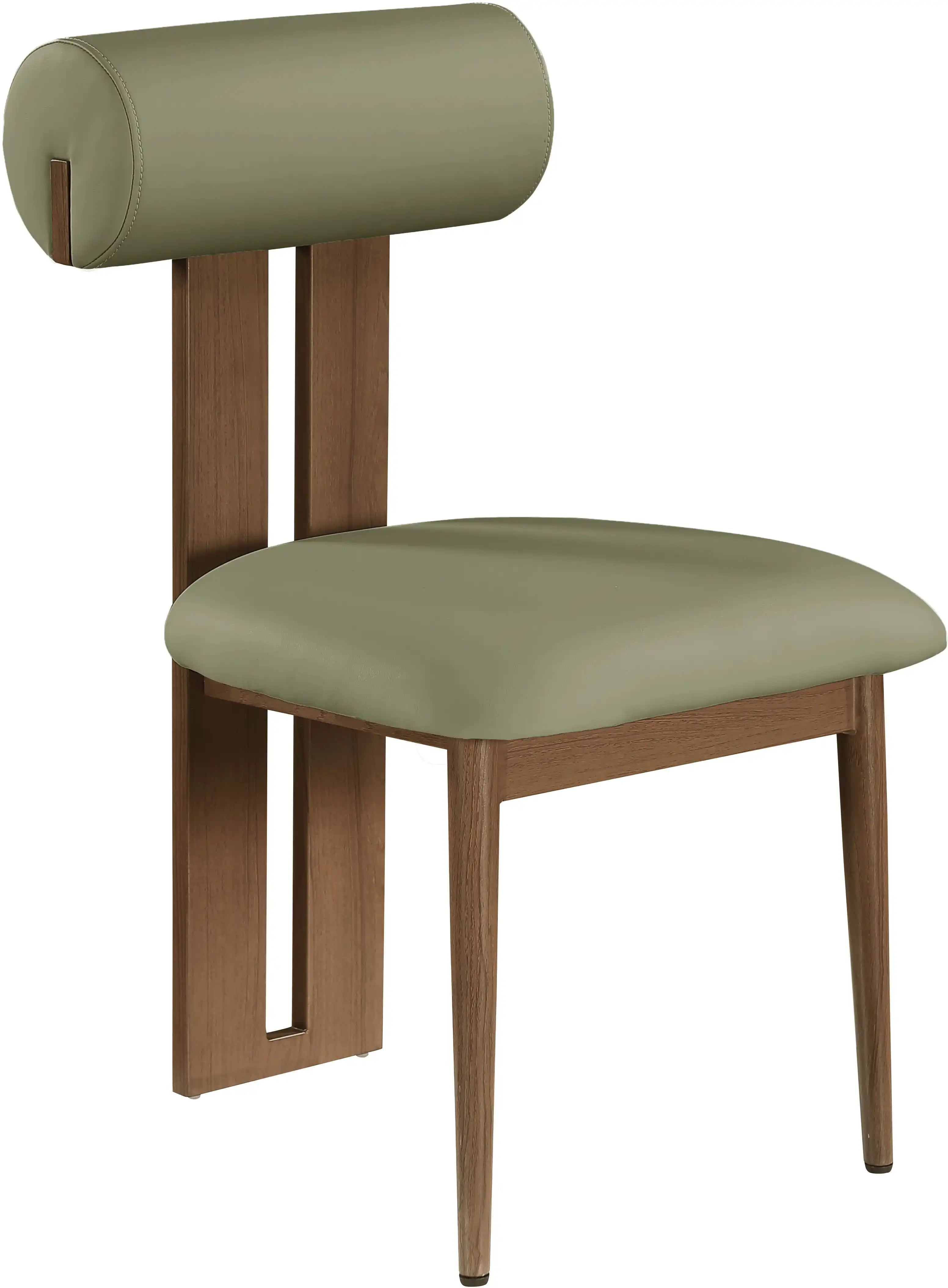 Dario - Faux Leather Dining Chair With Brown Frame (Set of 2) - Best Buy Furniture