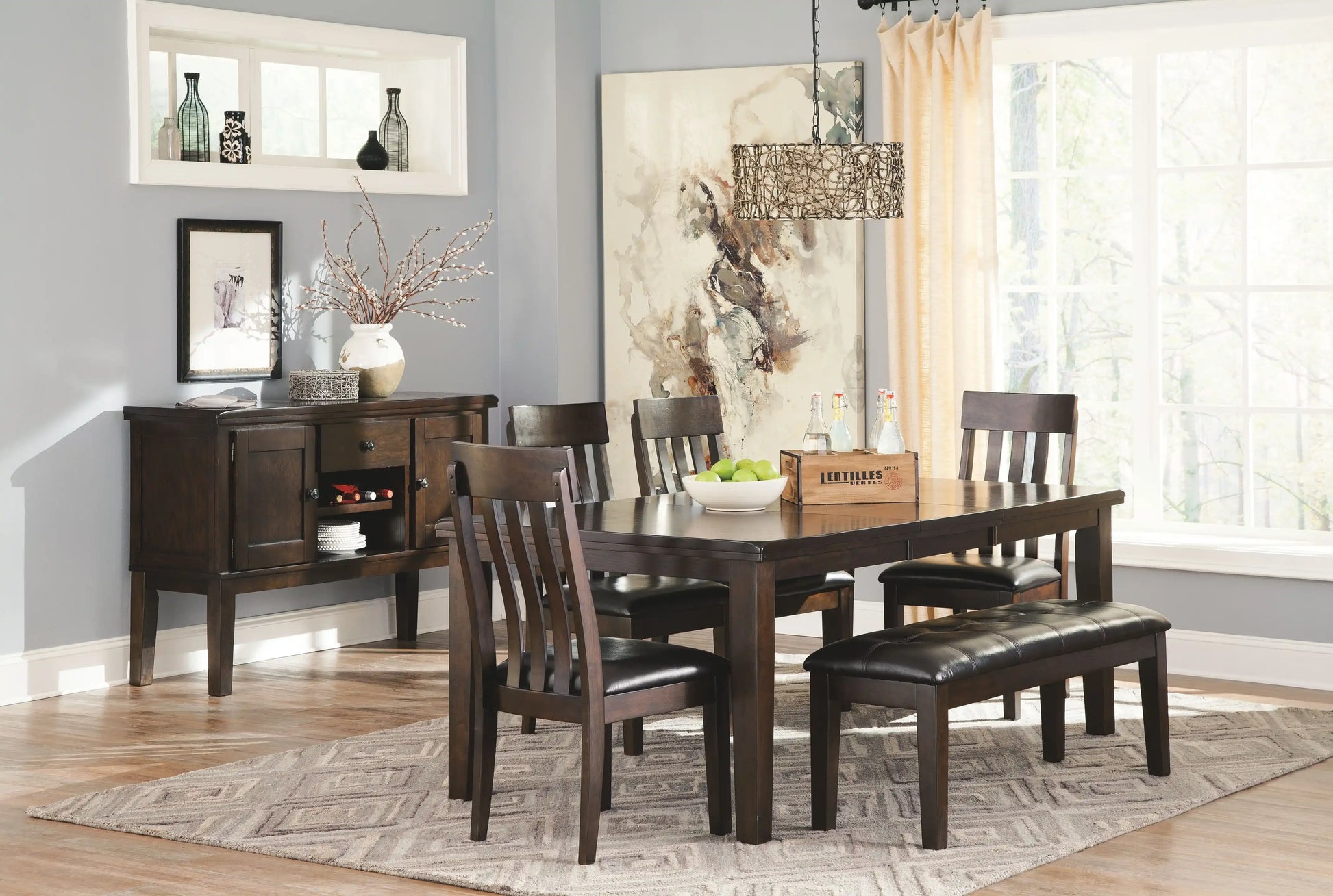 Haddigan - Dining UPH Side Chair (Set of 2) - Dark Brown - Best Buy Furniture