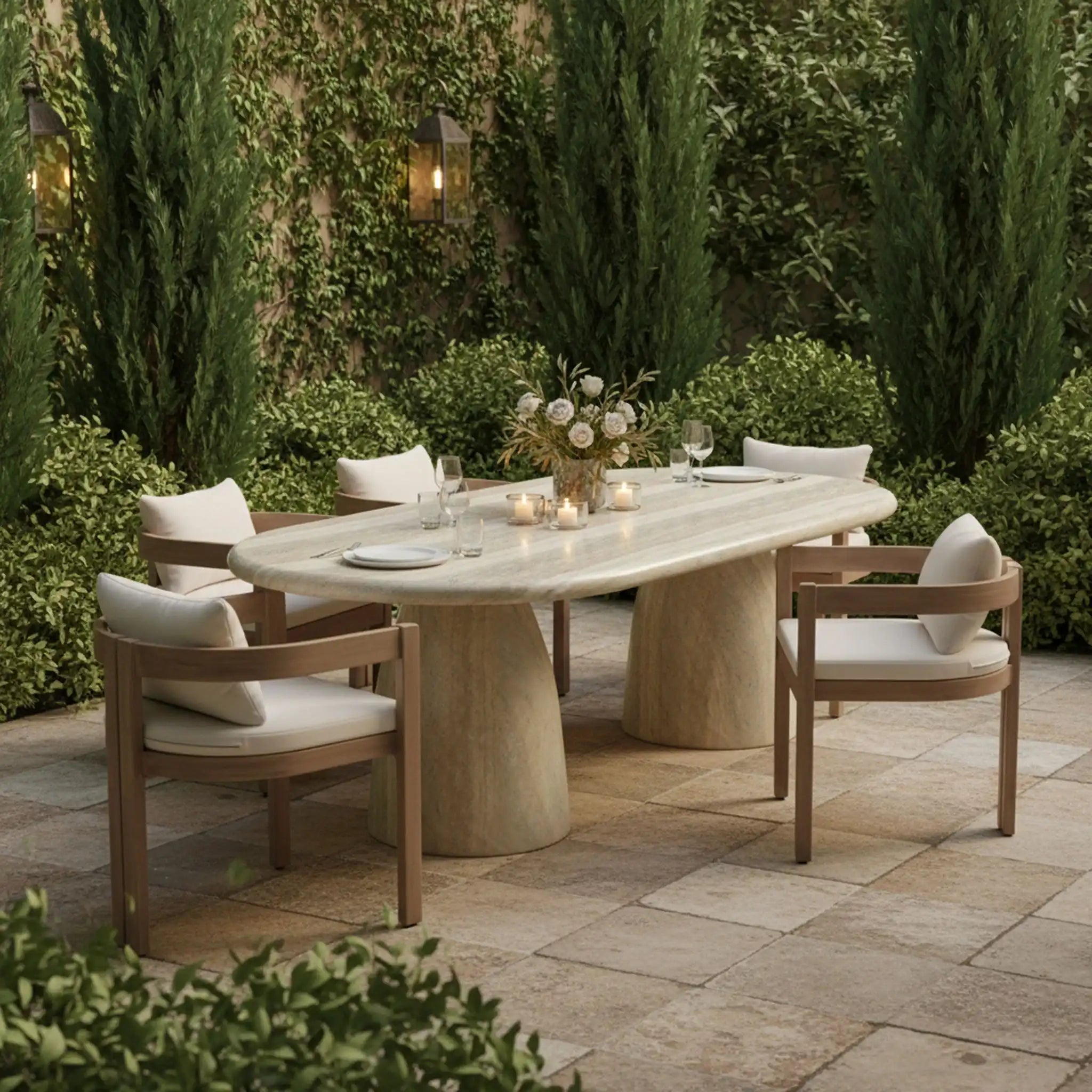 Newport - Water Resistant Fabric Upholstered Outdoor Patio Dining Chair