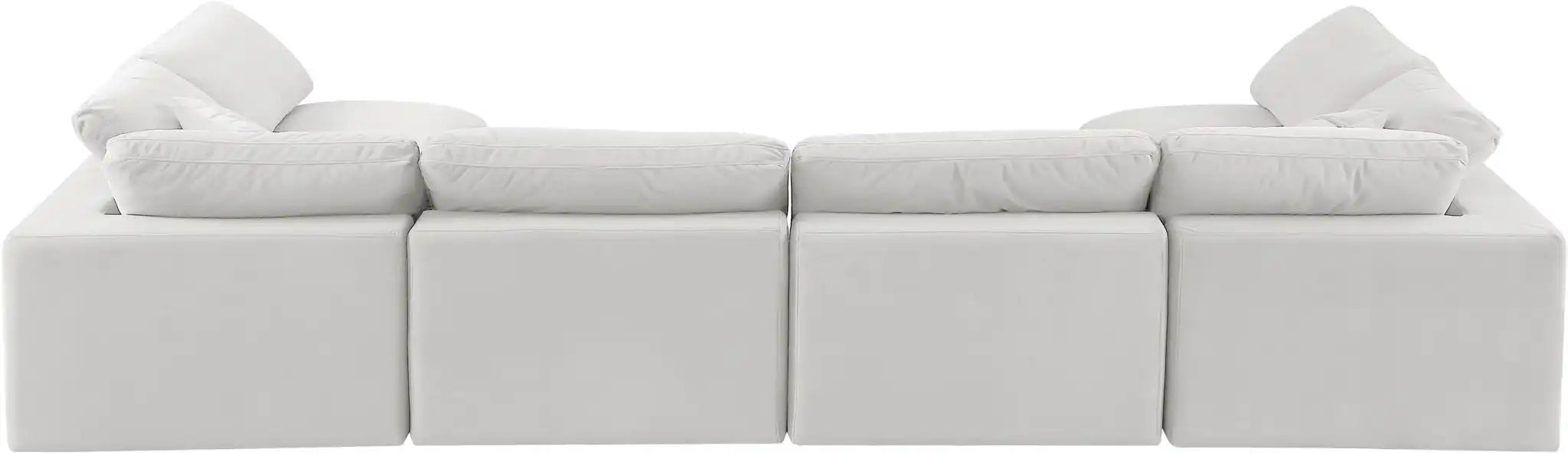 Comfy - 6 Piece Velvet Modular Armless Sectional