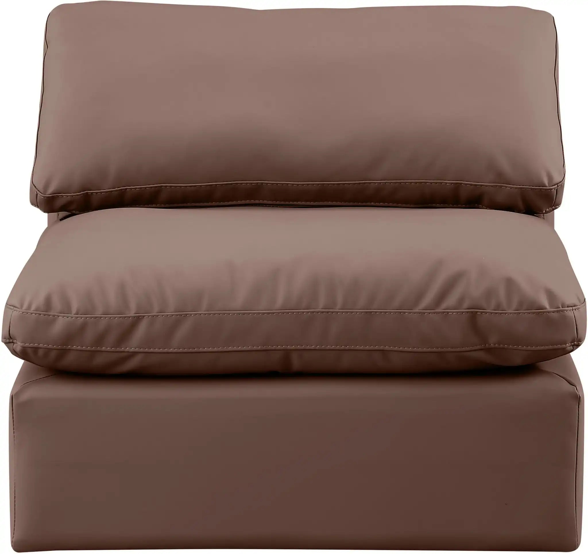 Indulge - Faux Leather Armless Chair