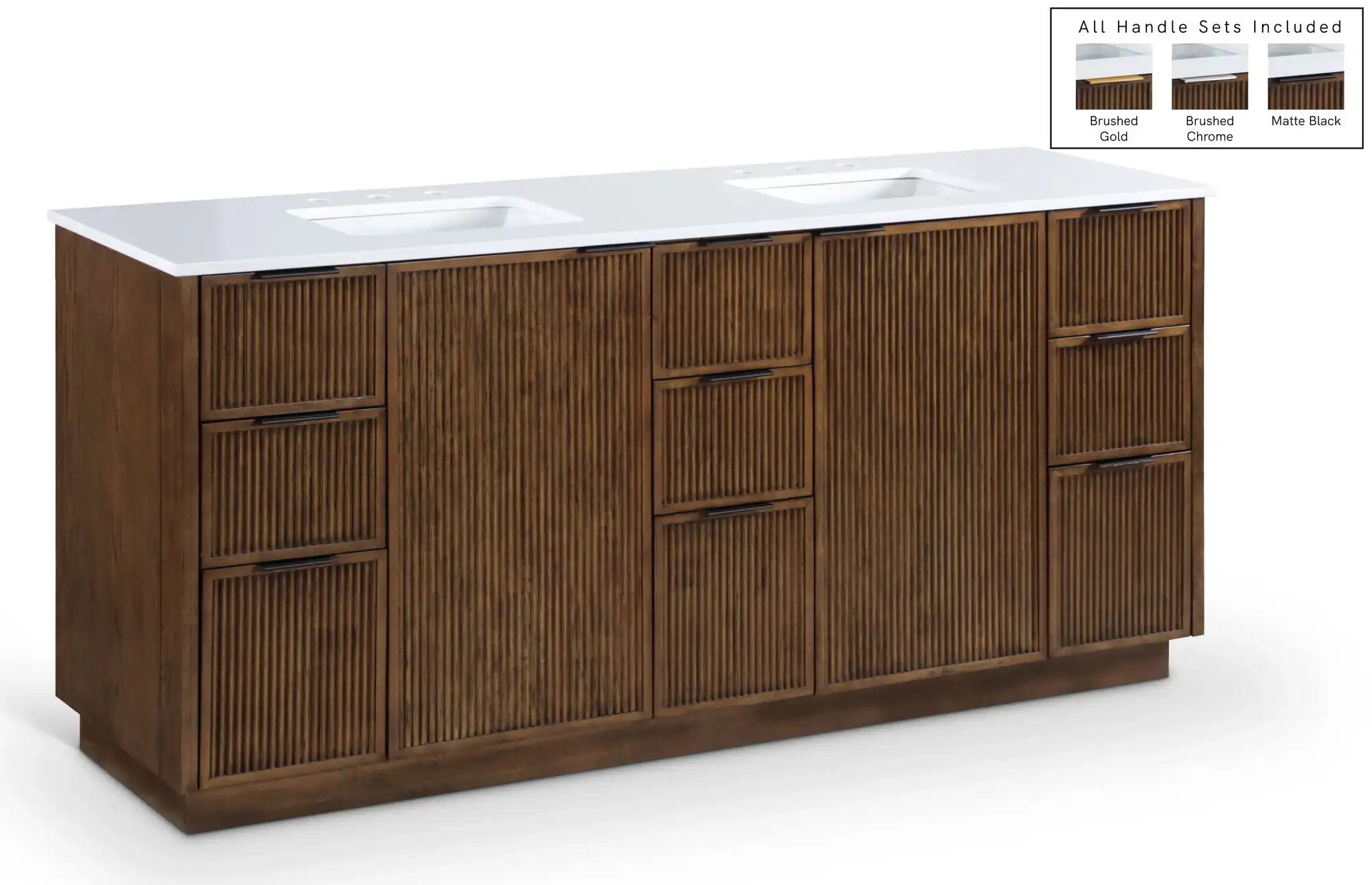 Willard - Engineered Stone And Solid Wood Bathroom Vanity - Best Buy Furniture