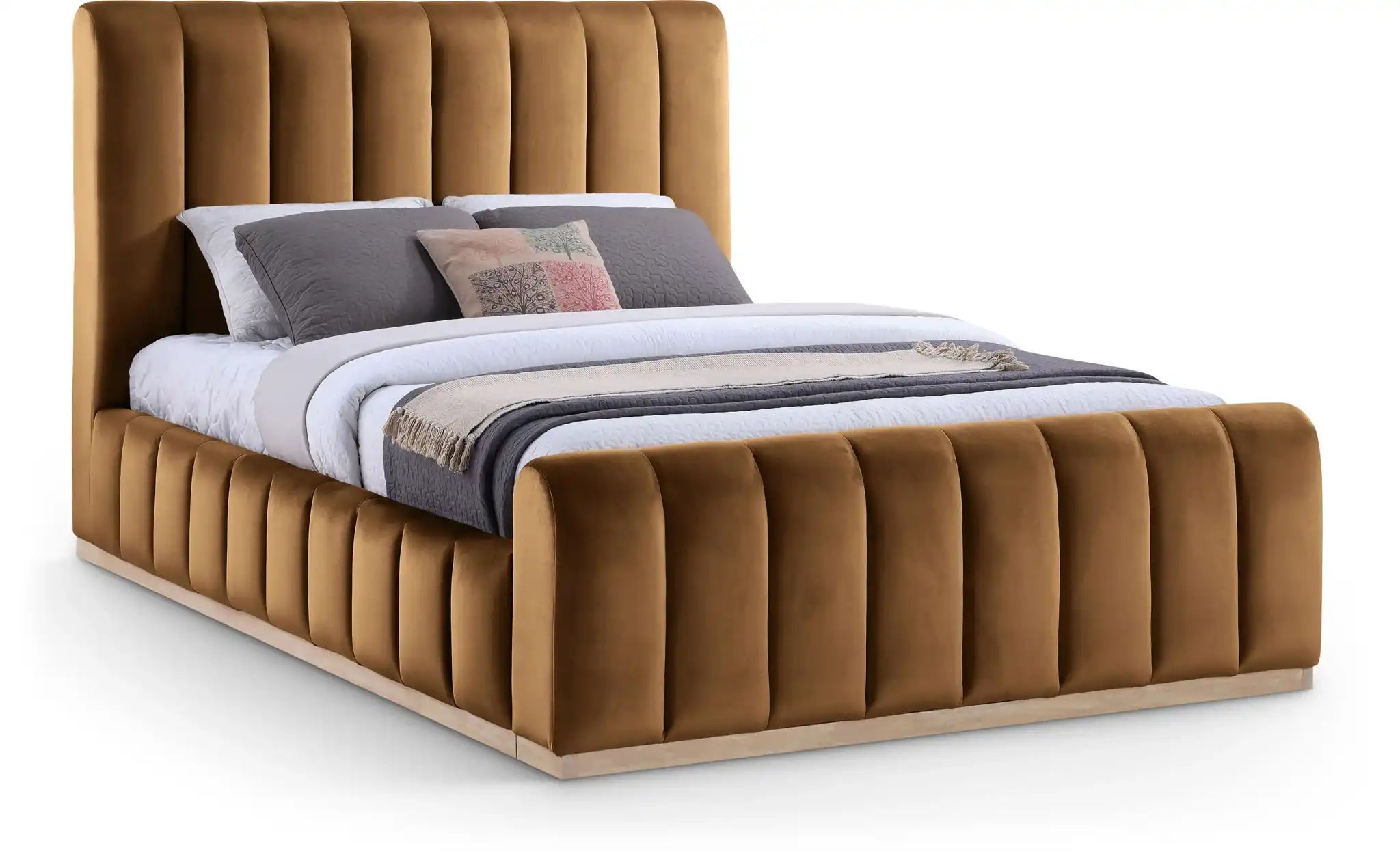 Amara - Velvet Bed - Best Buy Furniture