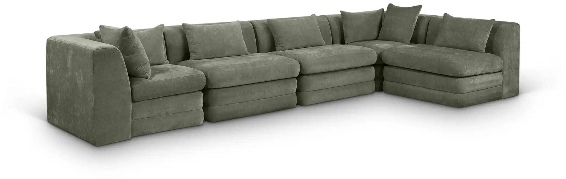 Stellar - 5 Piece Upholstered Modular Sectional - Best Buy Furniture