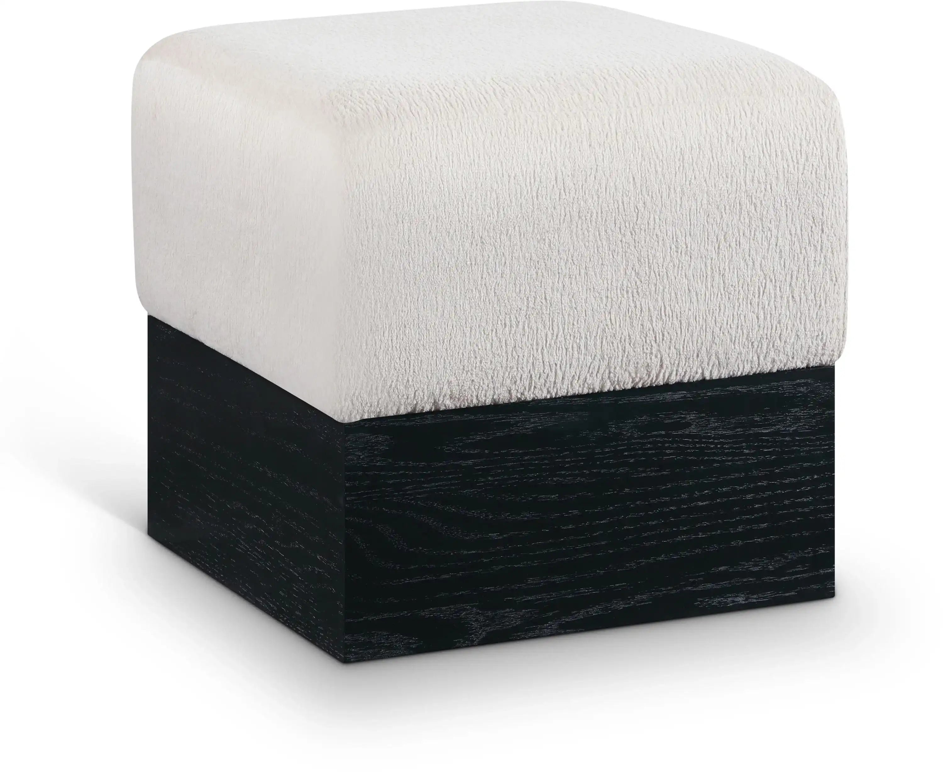 Havre - Ottoman / Stool With Black Base - Best Buy Furniture