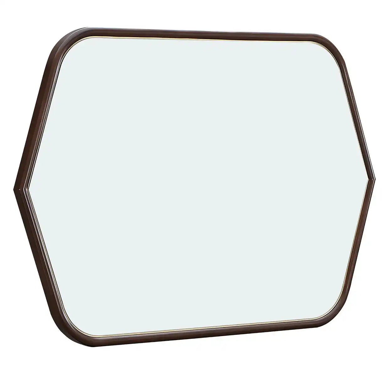 Houston - Wall Mirror - Walnut - Best Buy Furniture