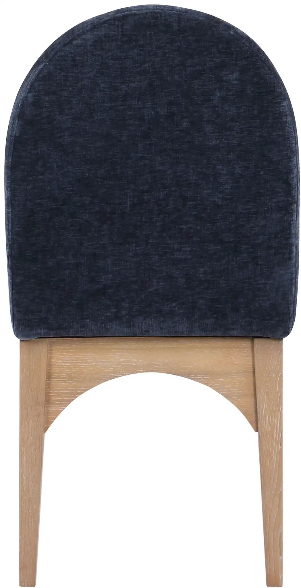 Waldorf - Chenille Dining Side Chair With Natural Legs